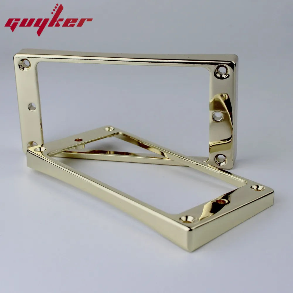 1 Set Rainbow/Red Humbucker Pickup Frames neck and bridge Pickup Mounting Ring Curved Tapered For LP Electric Guitar