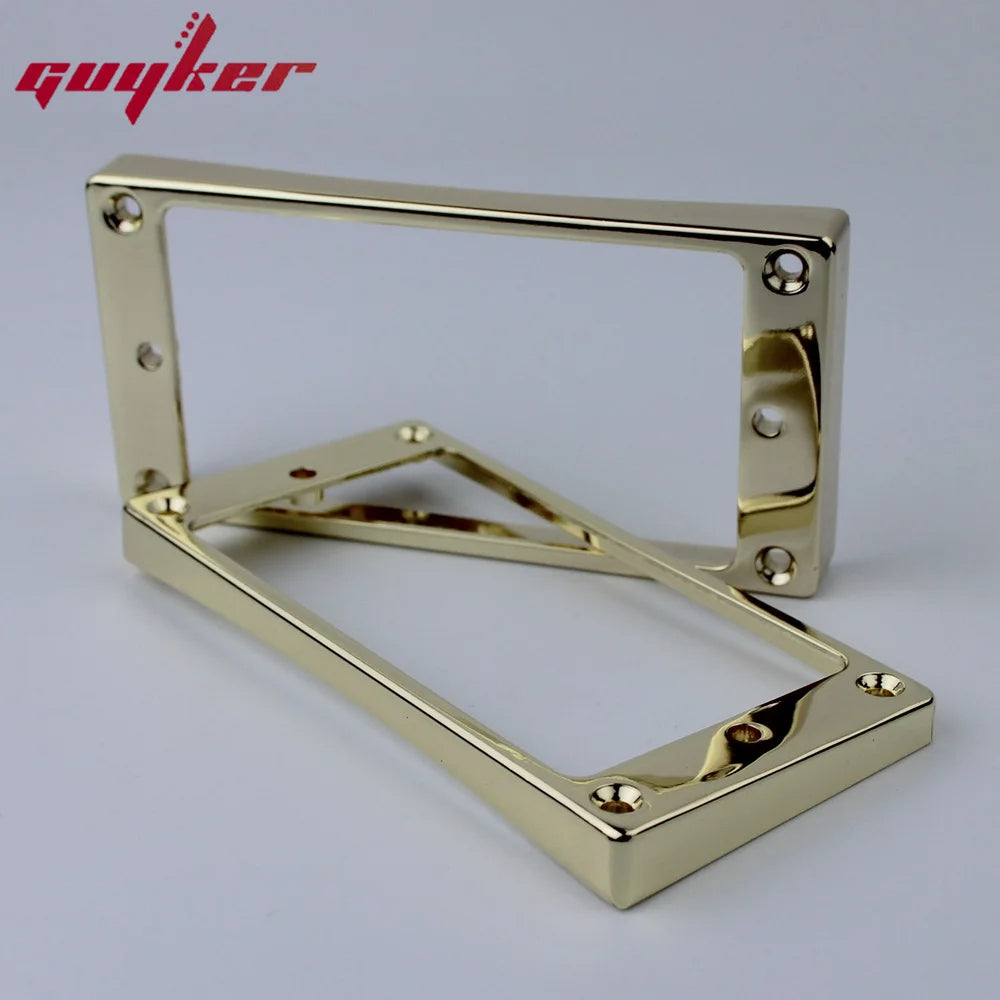 1 Set Rainbow/Red Humbucker Pickup Frames neck and bridge Pickup Mounting Ring Curved Tapered For LP Electric Guitar