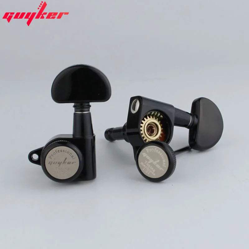 Sealed Locking Tuners 1:21 Gear 3R+3L for Guitar Set Guyker