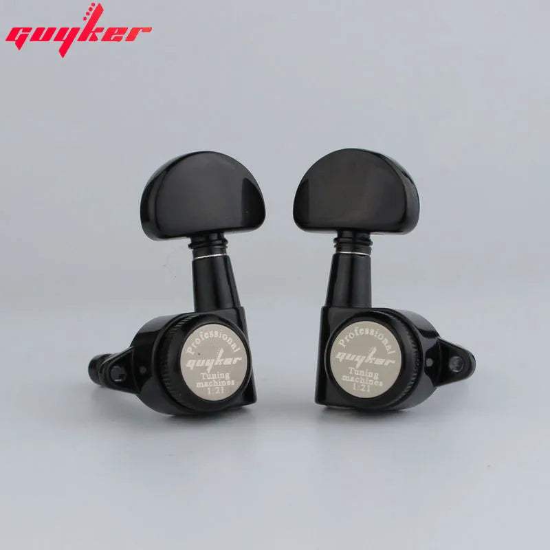 Sealed Locking Tuners 1:21 Gear 3R+3L for Guitar Set Guyker