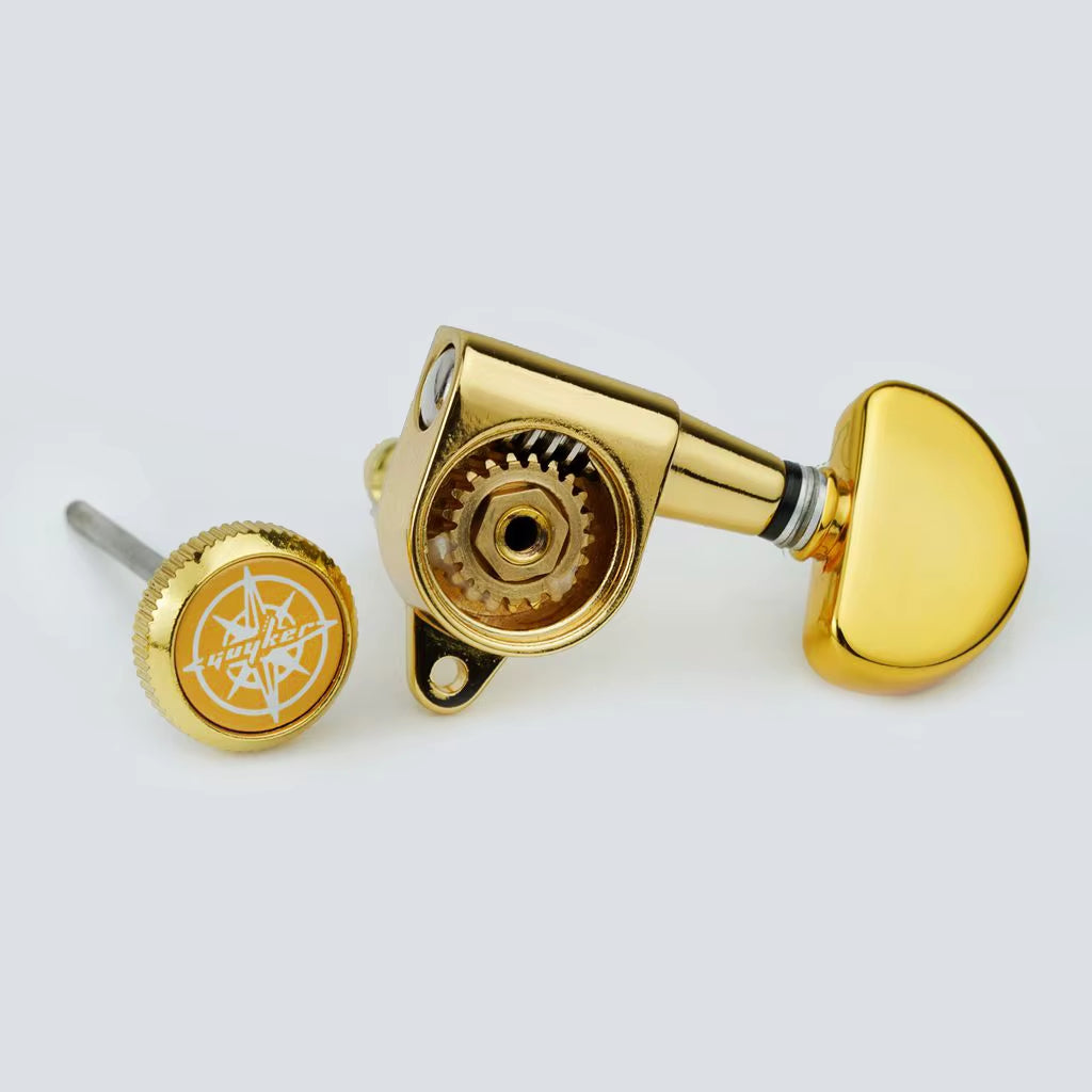 Sealed Locking Tuners 1:21 Gear 3R+3L for Guitar Set Guyker