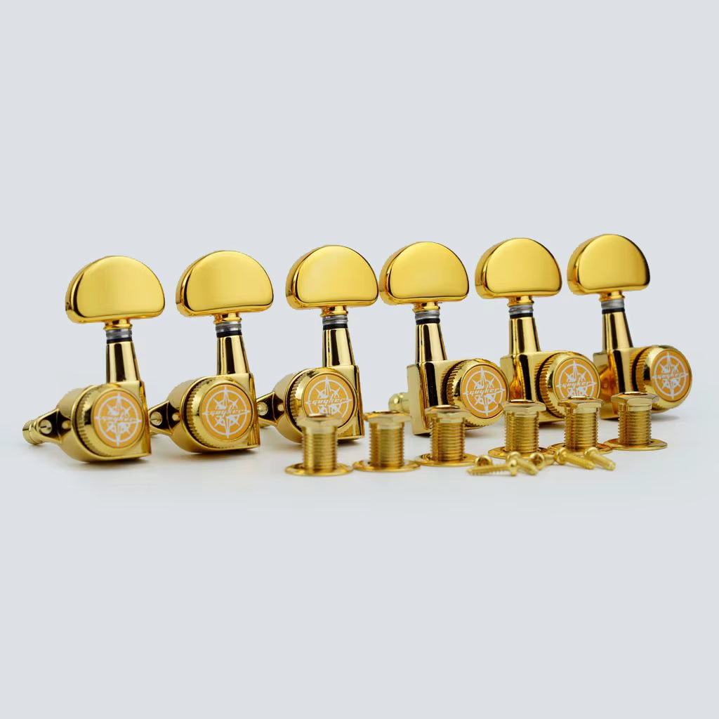 Sealed Locking Tuners 1:21 Gear 3R+3L for Guitar Set Guyker
