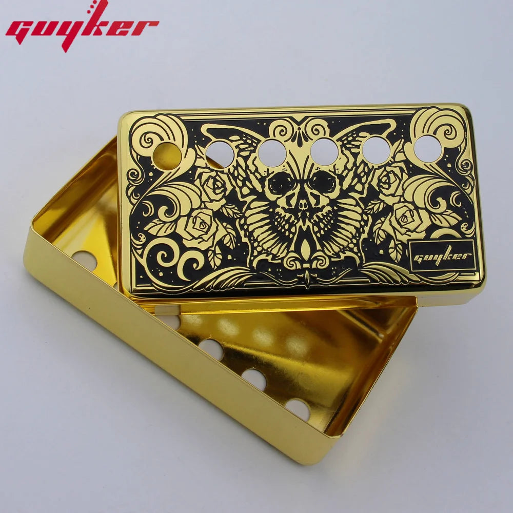 PC003 Cupronickel Butterfly Surface Humbucker Guitar Pickup Covers Set 50/52MM