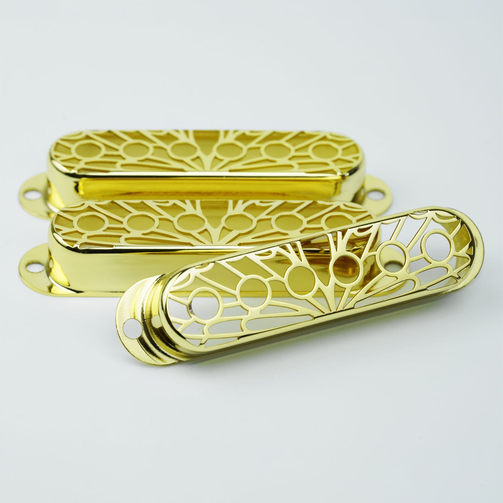 Single Coil Pickup Covers – Copper Hollow Out 52mm Spacing | Guyker