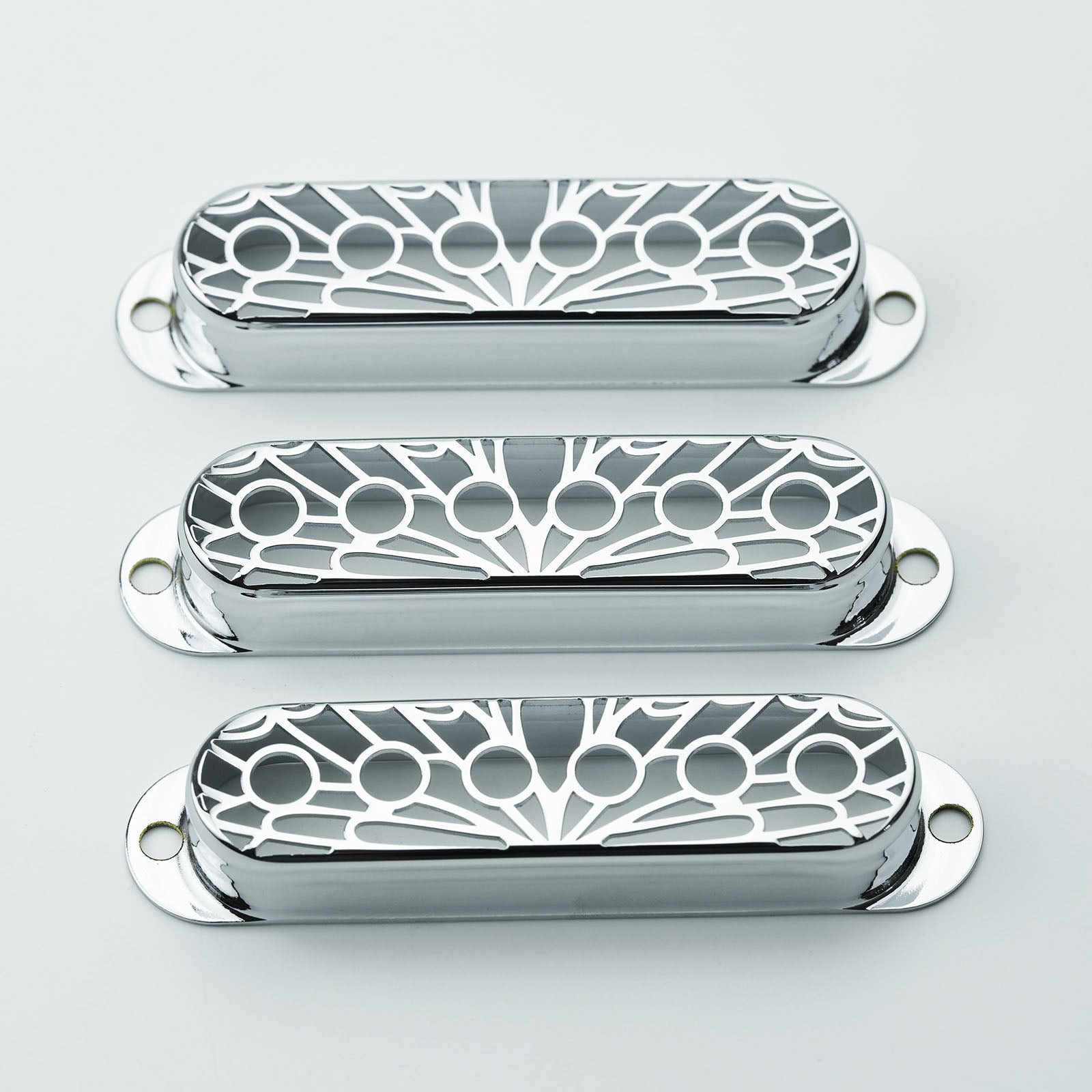 Single Coil Pickup Covers – Copper Hollow Out 52mm Spacing | Guyker
