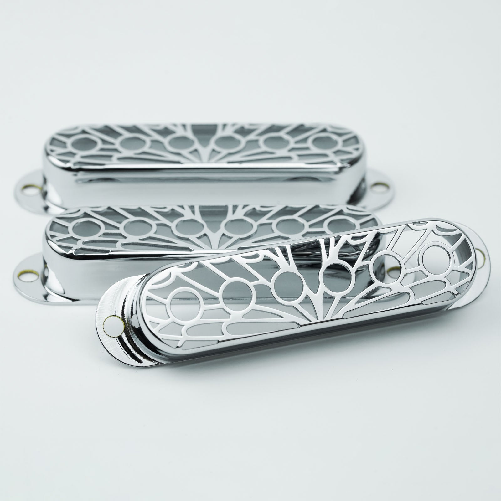 Single Coil Pickup Covers – Copper Hollow Out 52mm Spacing | Guyker