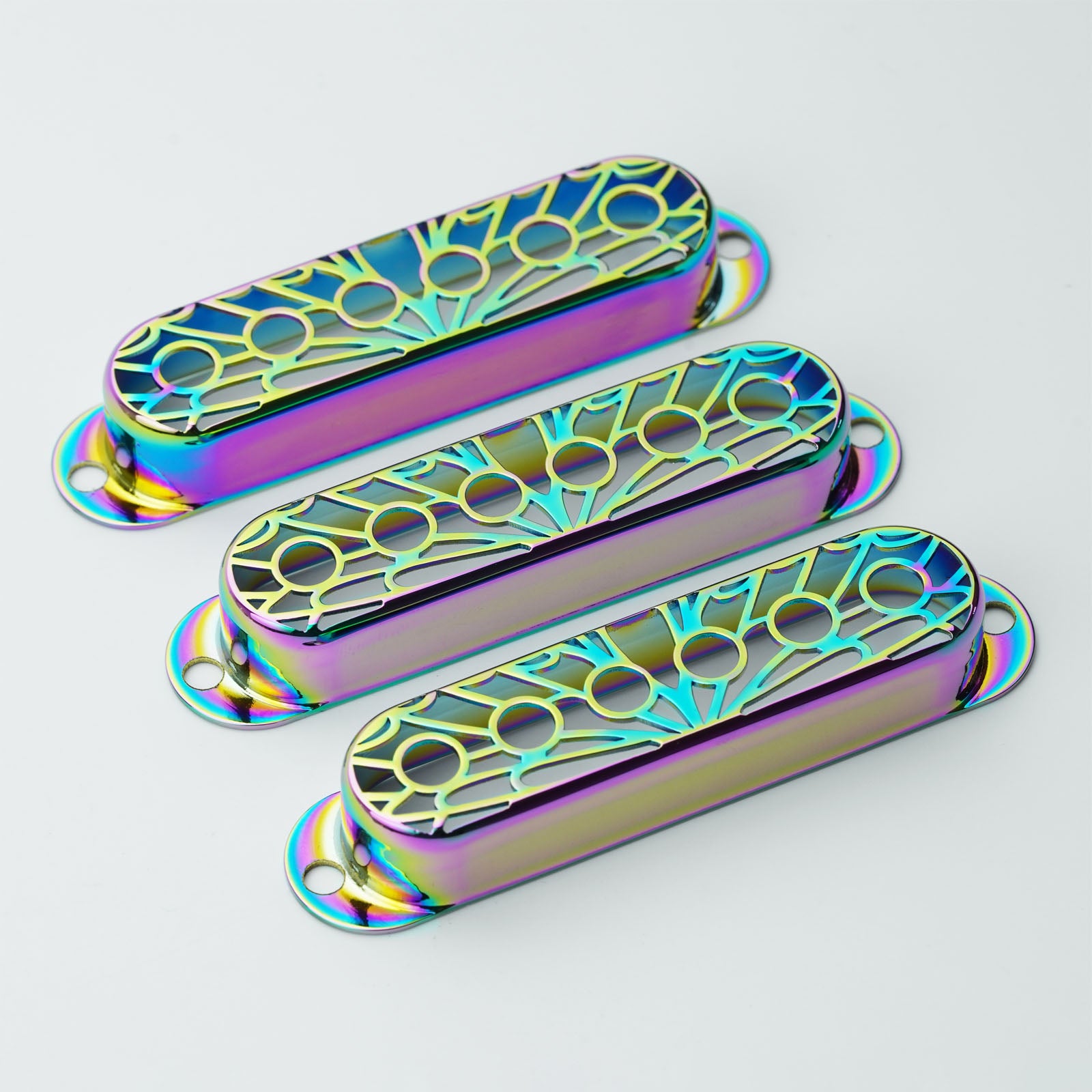 Single Coil Pickup Covers – Copper Hollow Out 52mm Spacing | Guyker