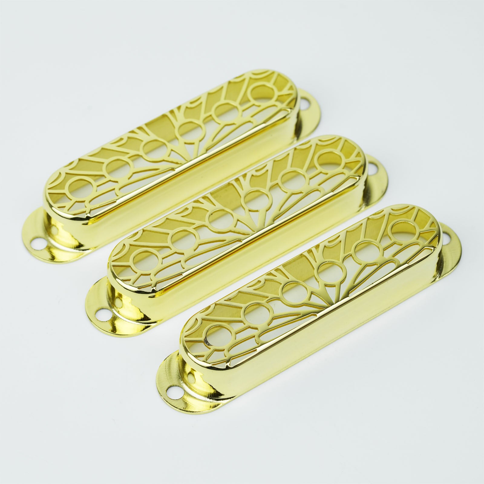 Single Coil Pickup Covers – Copper Hollow Out 52mm Spacing | Guyker