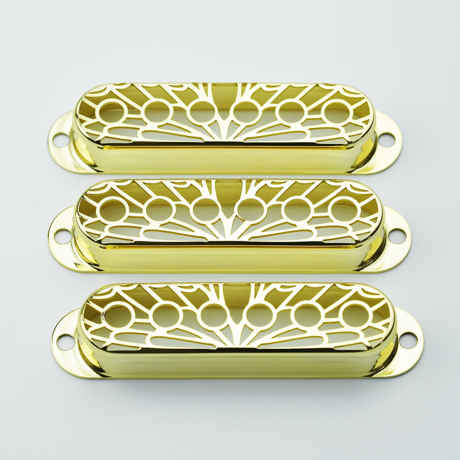 Single Coil Pickup Covers – Copper Hollow Out 52mm Spacing | Guyker