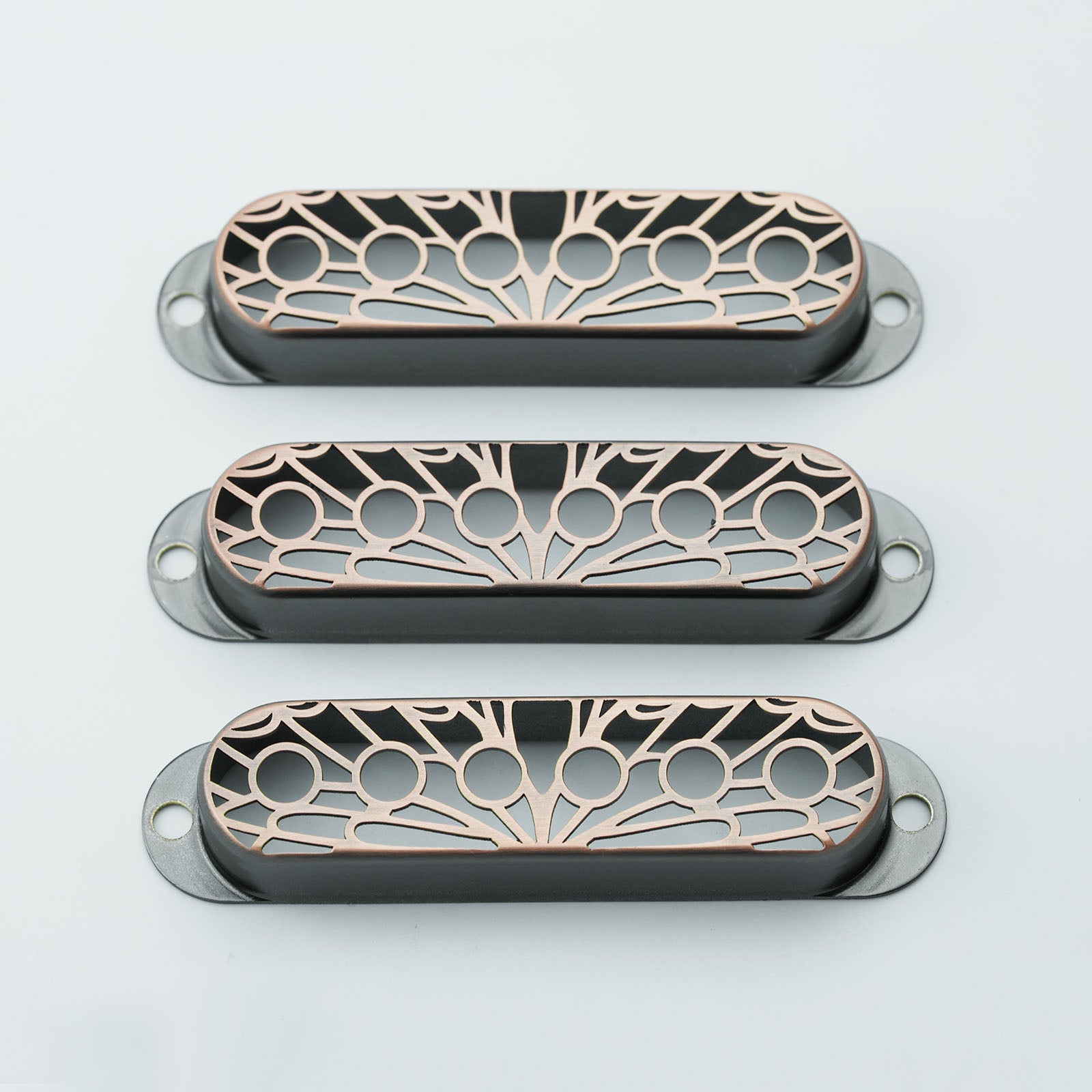Single Coil Pickup Covers – Copper Hollow Out 52mm Spacing | Guyker