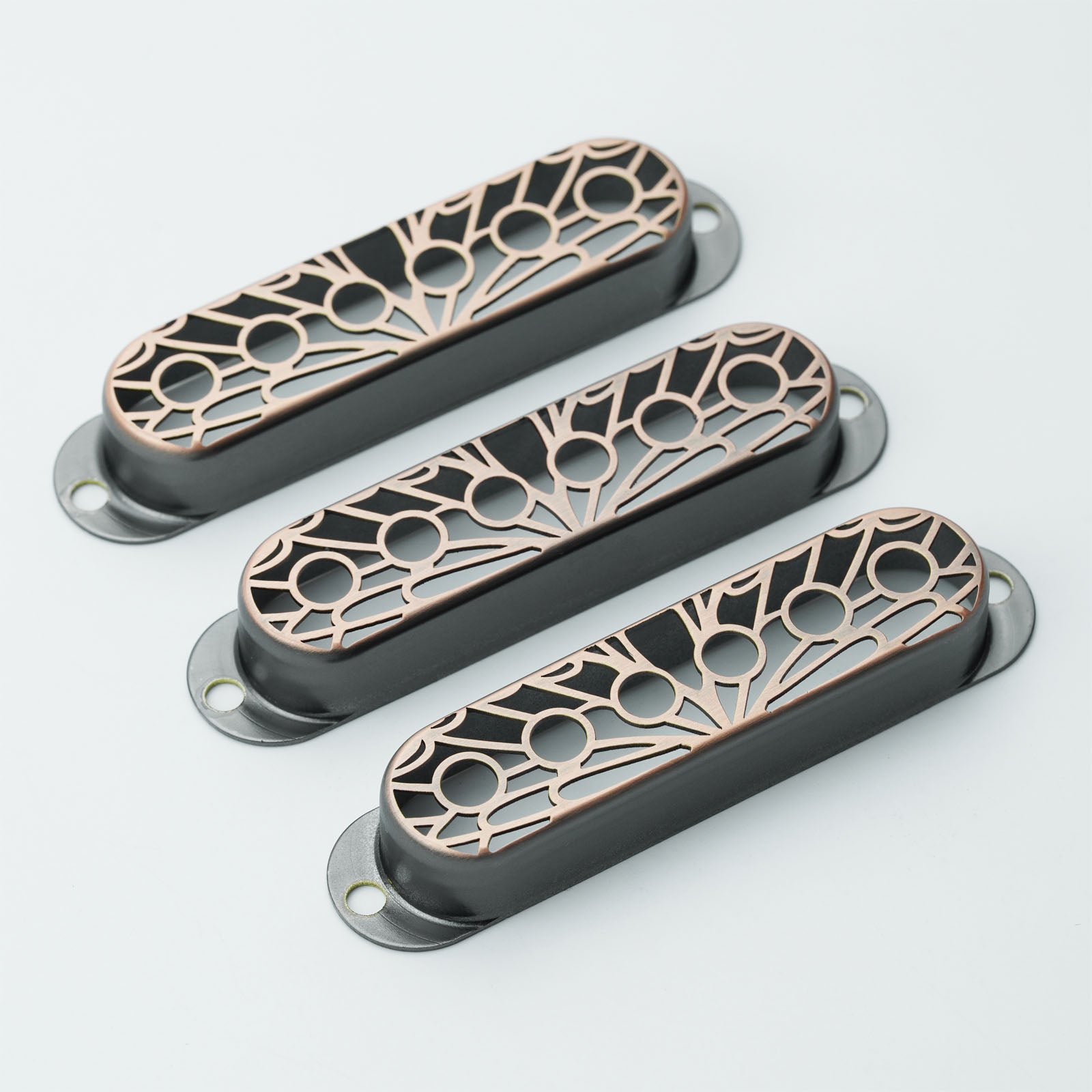 Single Coil Pickup Covers – Copper Hollow Out 52mm Spacing | Guyker
