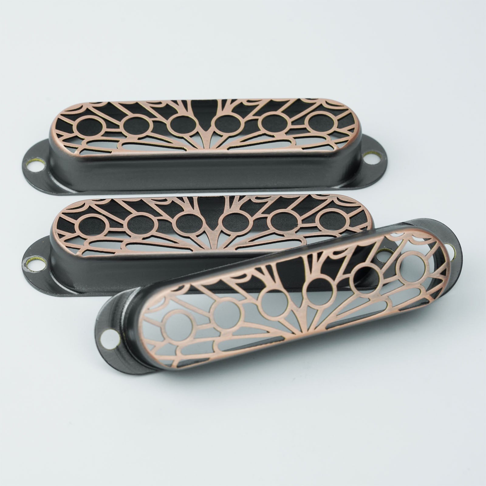 Single Coil Pickup Covers – Copper Hollow Out 52mm Spacing | Guyker
