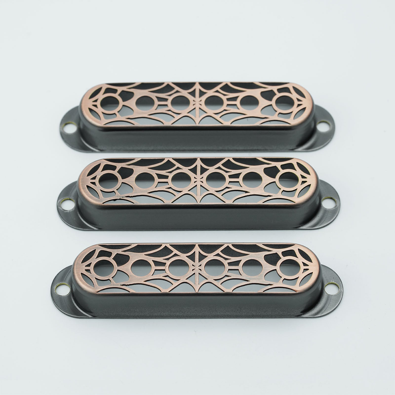 Single Coil Pickup Covers – Spider Web Copper 52mm | Guyker