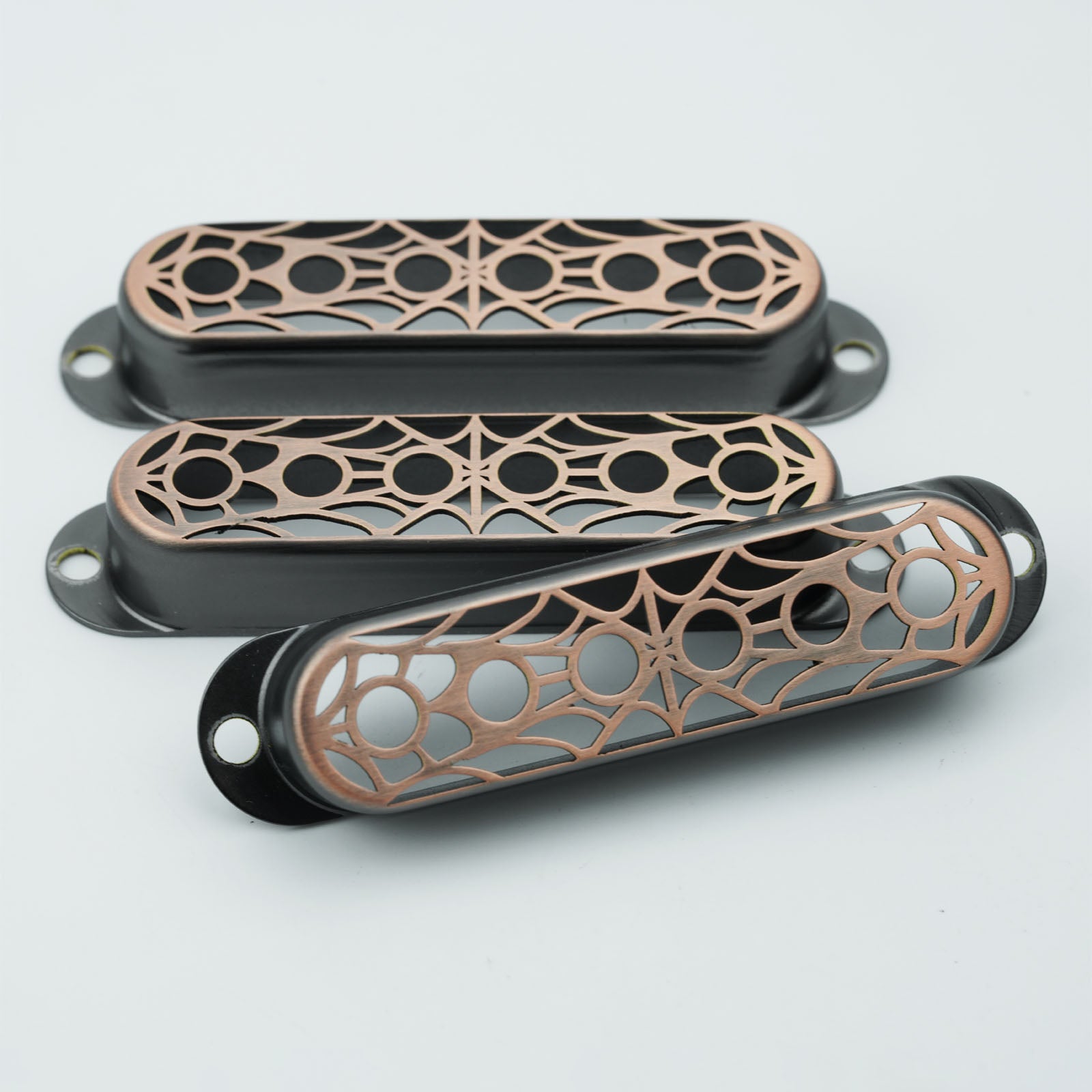Single Coil Pickup Covers – Spider Web Copper 52mm | Guyker