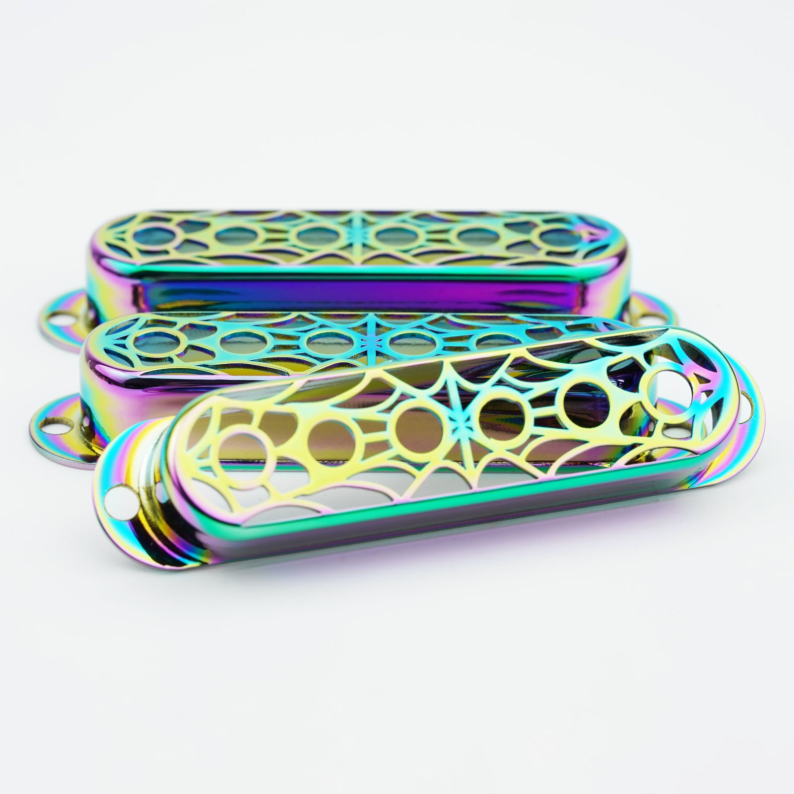 Single Coil Pickup Covers – Spider Web Copper 52mm | Guyker