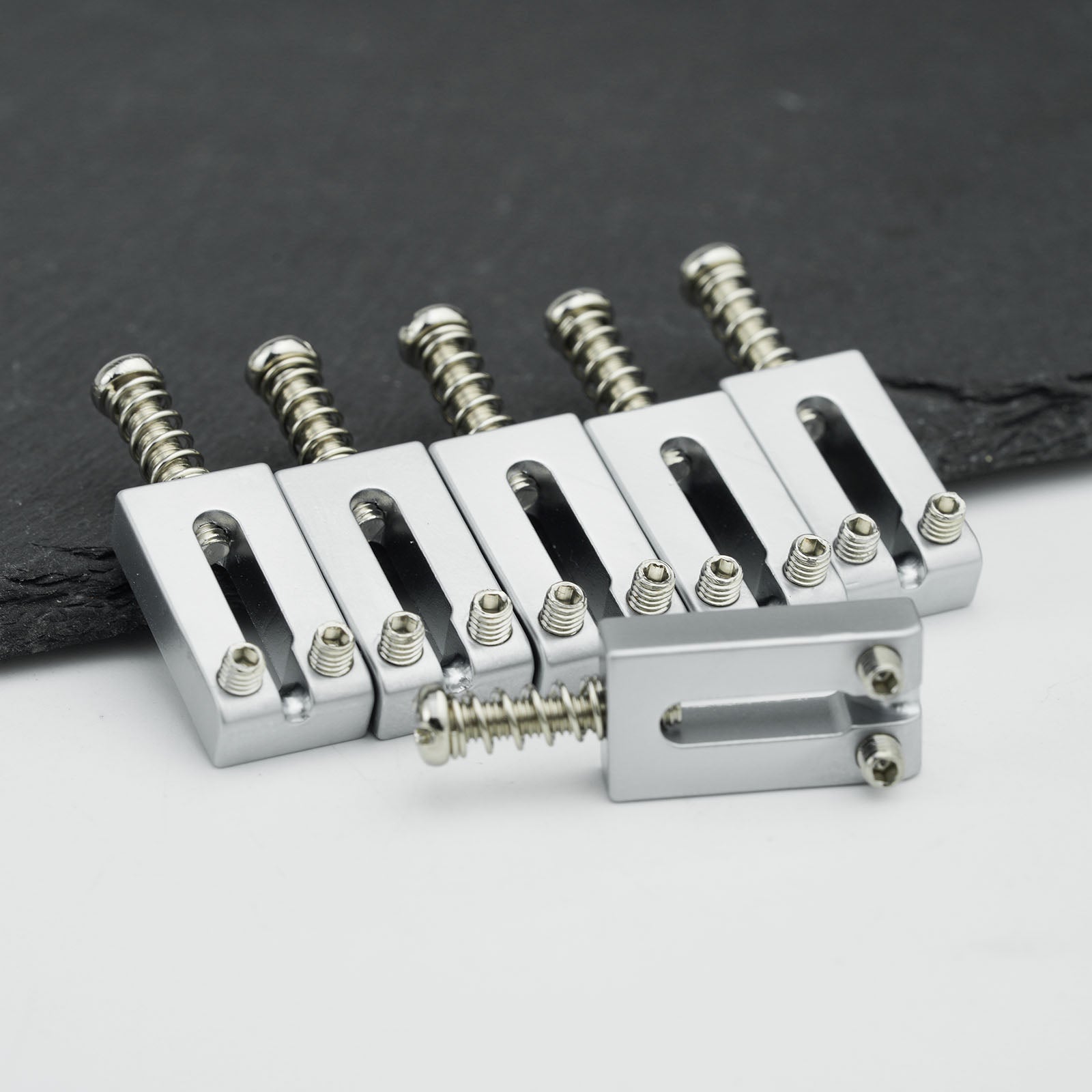 Stainless Steel Guitar Bridge Saddles 10.5mm / 10.8mm Spacing | Guyker