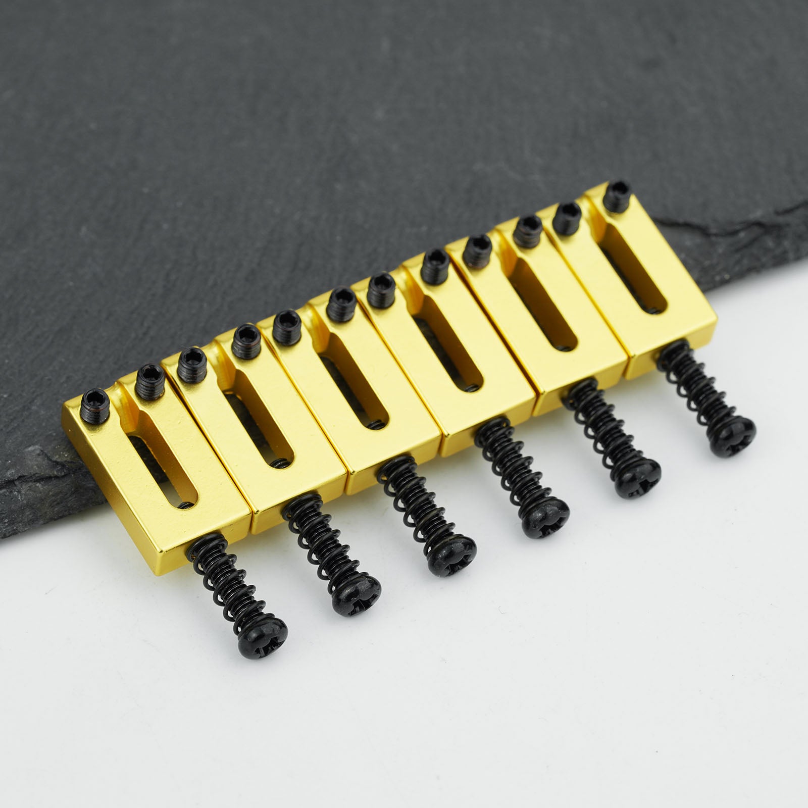 Stainless Steel Guitar Bridge Saddles 10.5mm / 10.8mm Spacing | Guyker