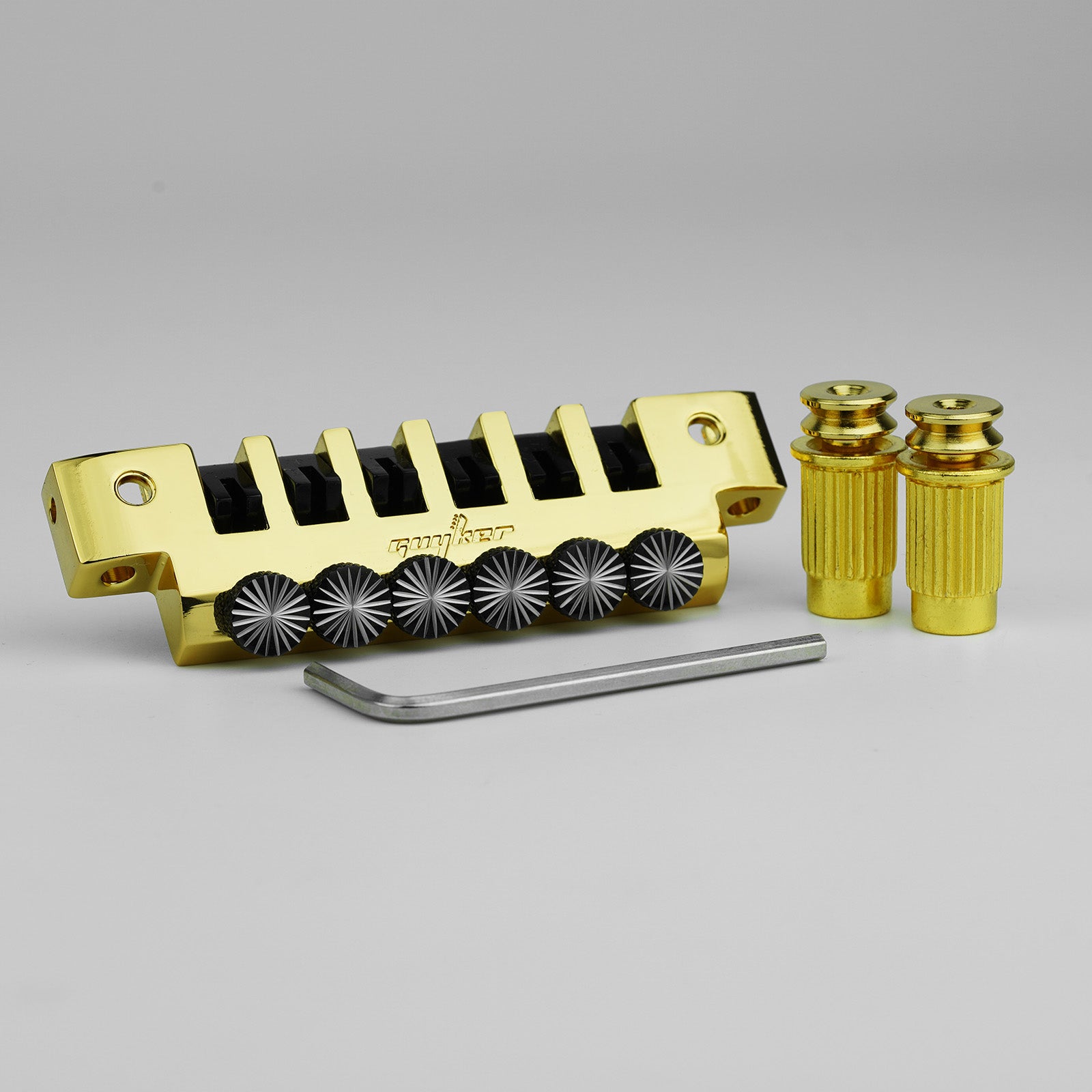 Stop Bar Tailpiece with Studs for LP SG ES Guitar Guyker