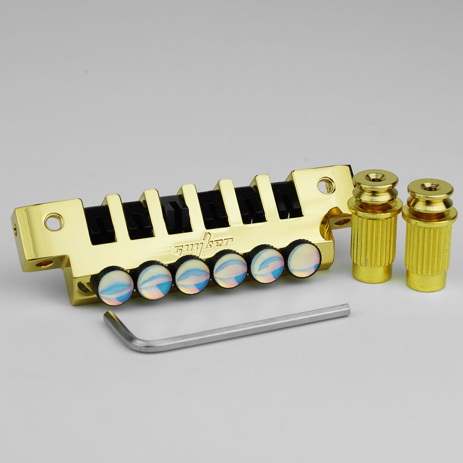 Stop Bar Tailpiece with Studs for LP SG ES Guitar Guyker