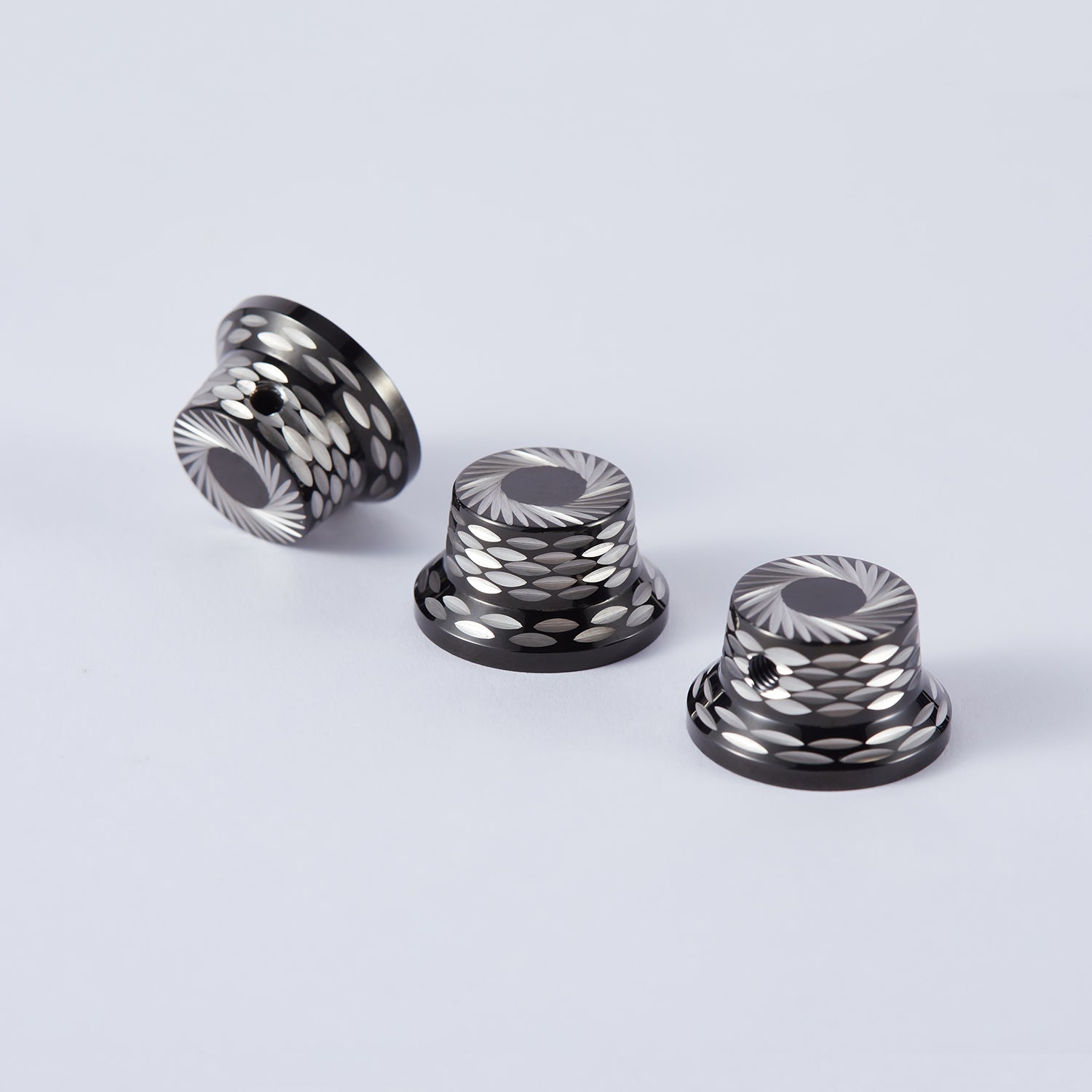 Sunflower Pattern Metal Control Knob Dia. 6mm for Electric Guitar & Bass | Guyker
