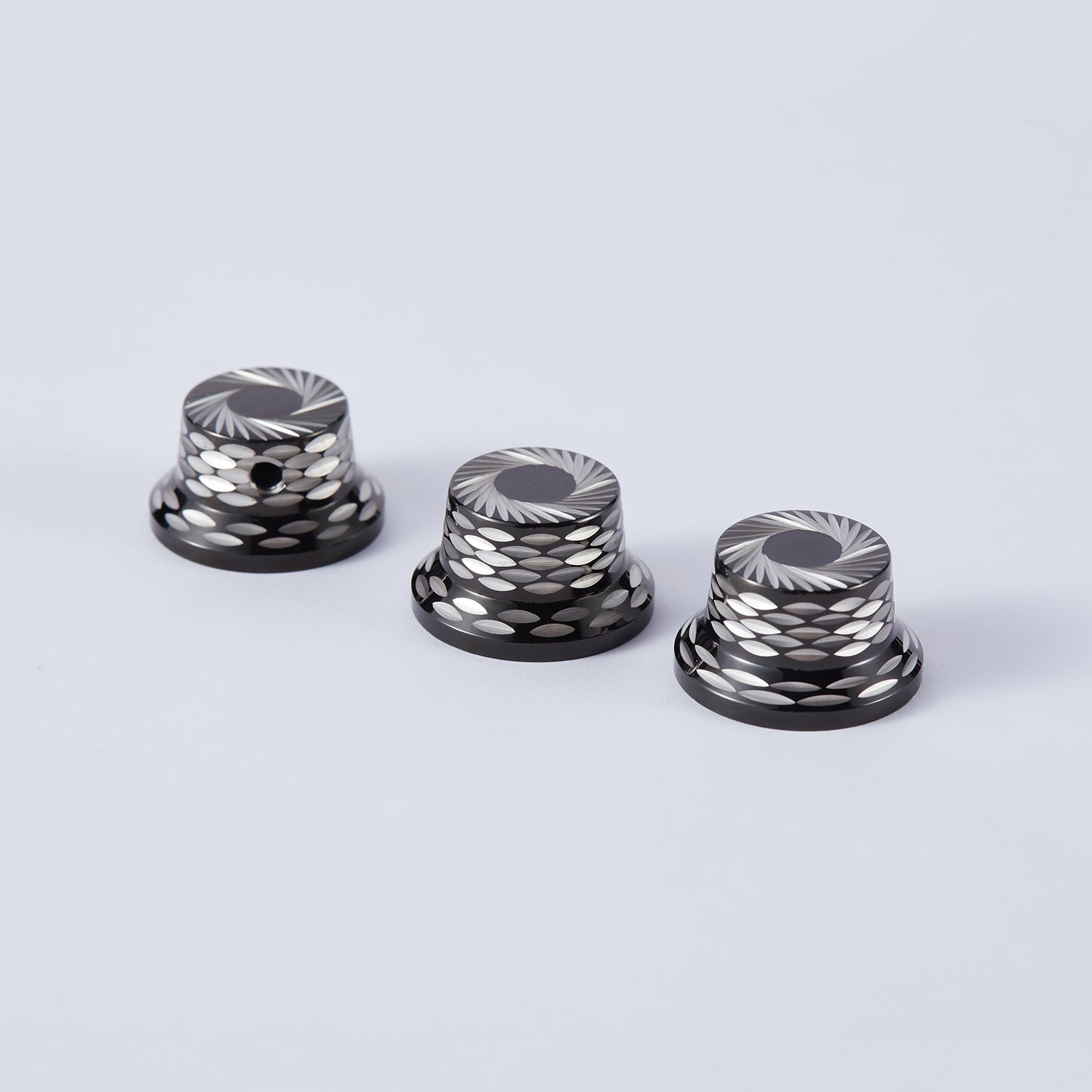 Sunflower Pattern Metal Control Knob Dia. 6mm for Electric Guitar & Bass | Guyker