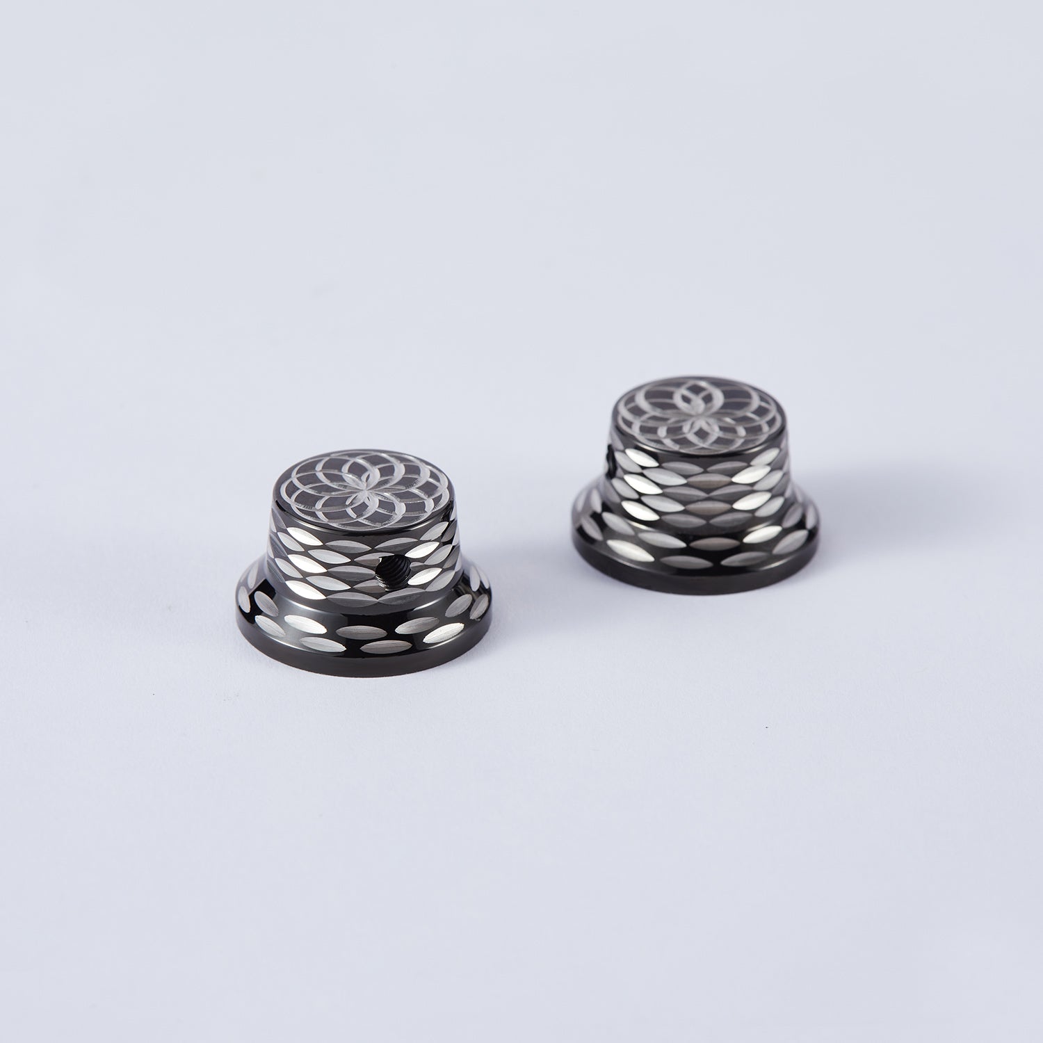 Sunflower Pattern Metal Control Knob Dia. 6mm for Electric Guitar & Bass | Guyker