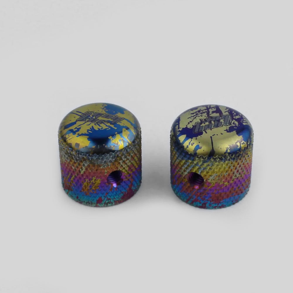 GUYKER Electric Guitar Titanium Alloy Control Plate Knob Street Style for FD TL Parts Replacement