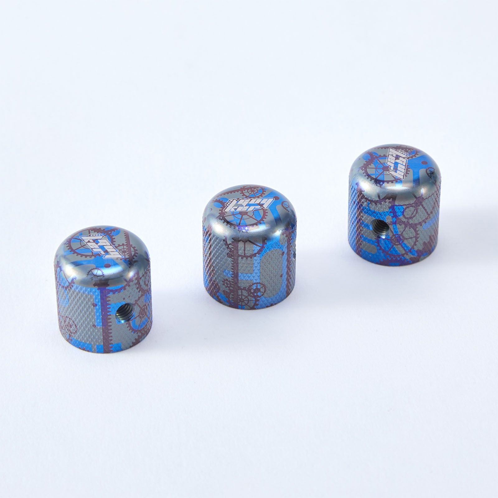 Titanium Alloy Control Plate Knob with Mechanical Pattern – Guitar TL/FD Parts | Guyker