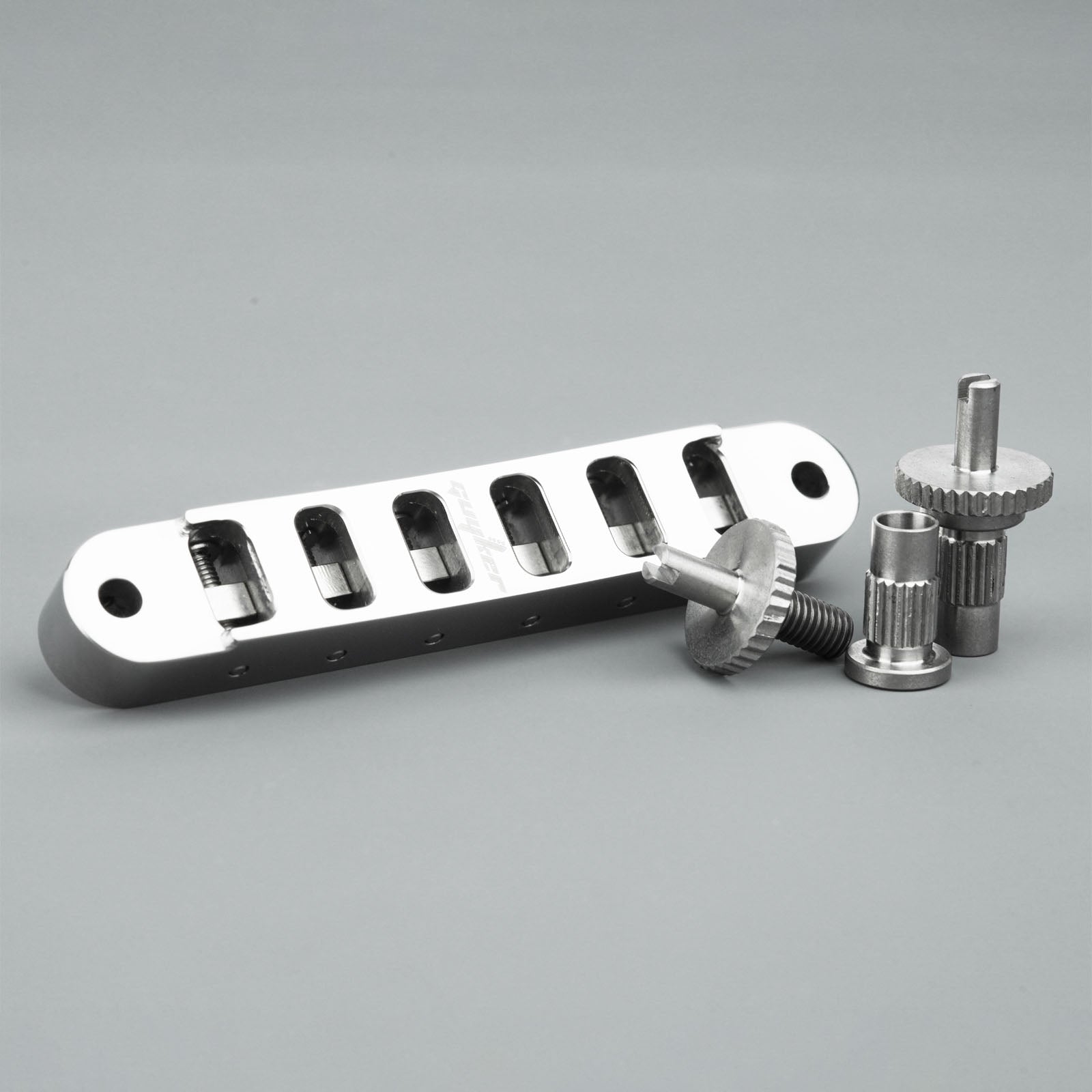 Titanium Tune-O-Matic Bridge Stop Bar Tailpiece with Anchors and Studs for LP SG Guitars | Guyker