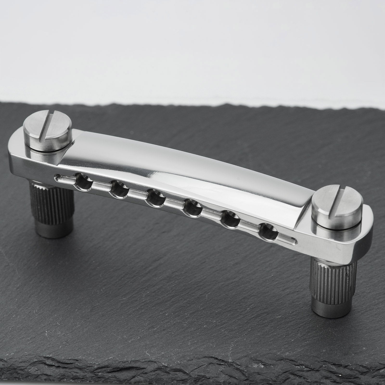 Titanium Tune-O-Matic Bridge Stop Bar Tailpiece with Anchors and Studs for LP SG Guitars | Guyker