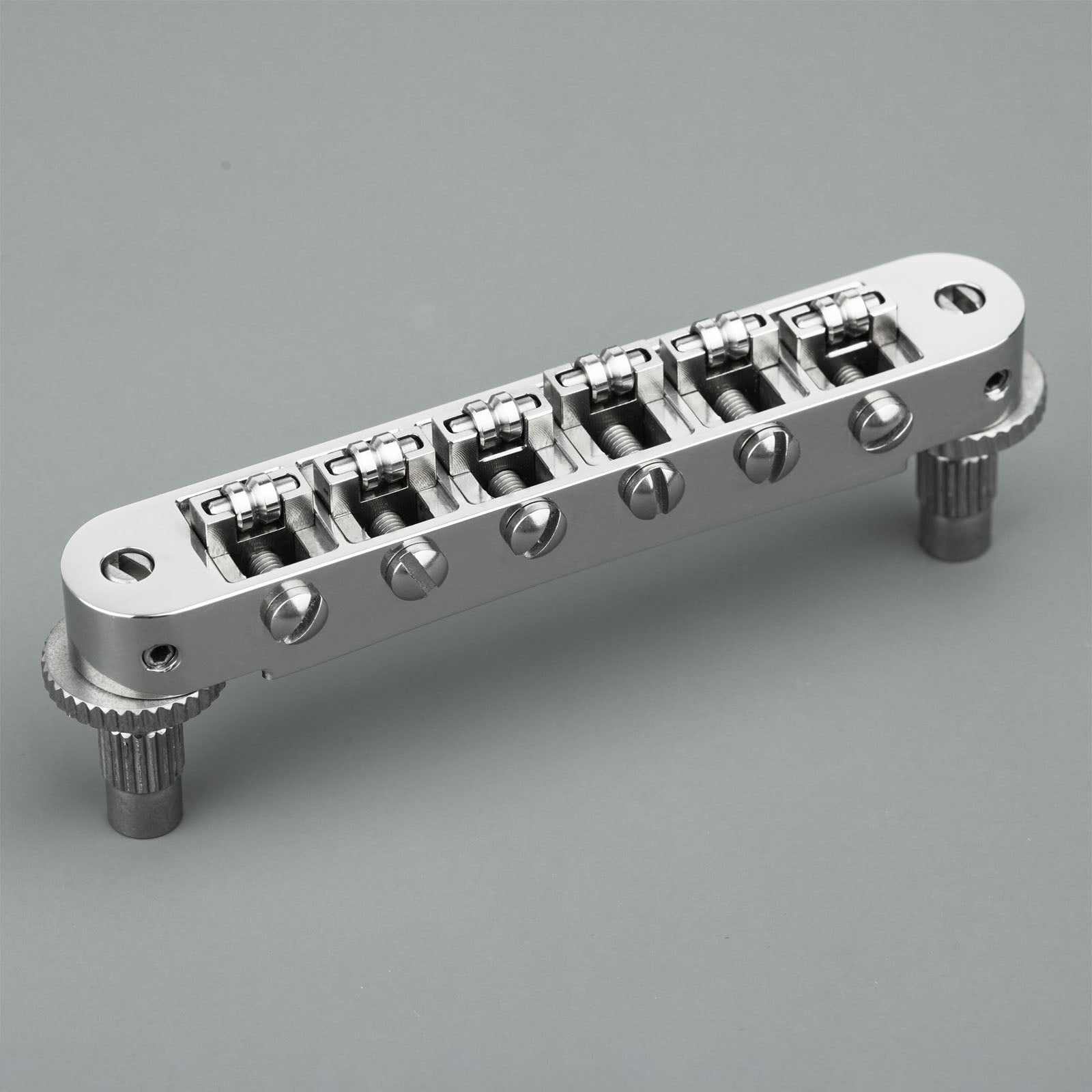 Titanium Tune-O-Matic Bridge Stop Bar Tailpiece with Anchors and Studs for LP SG Guitars | Guyker
