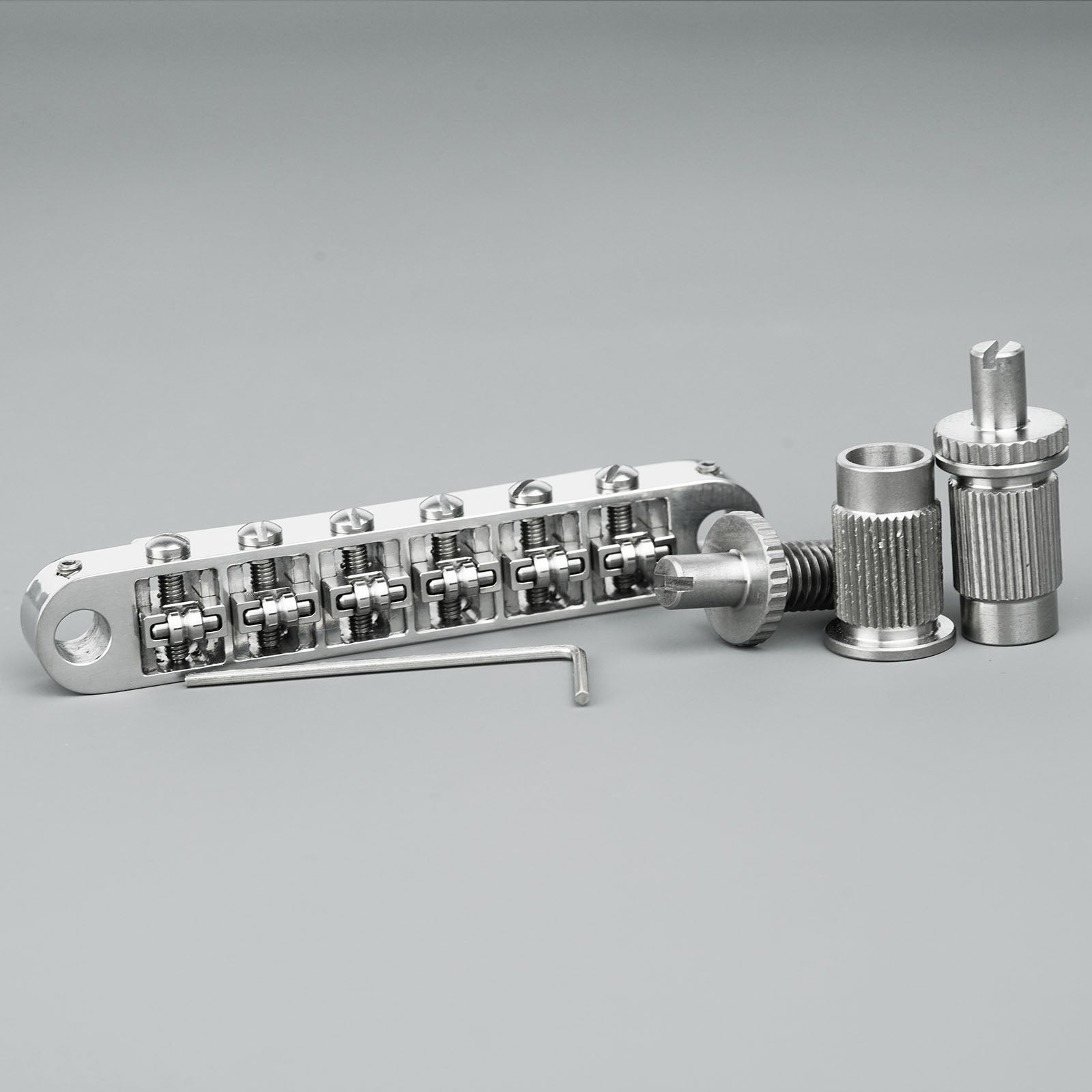 Titanium Tune-O-Matic Bridge & Tailpiece Set Guyker