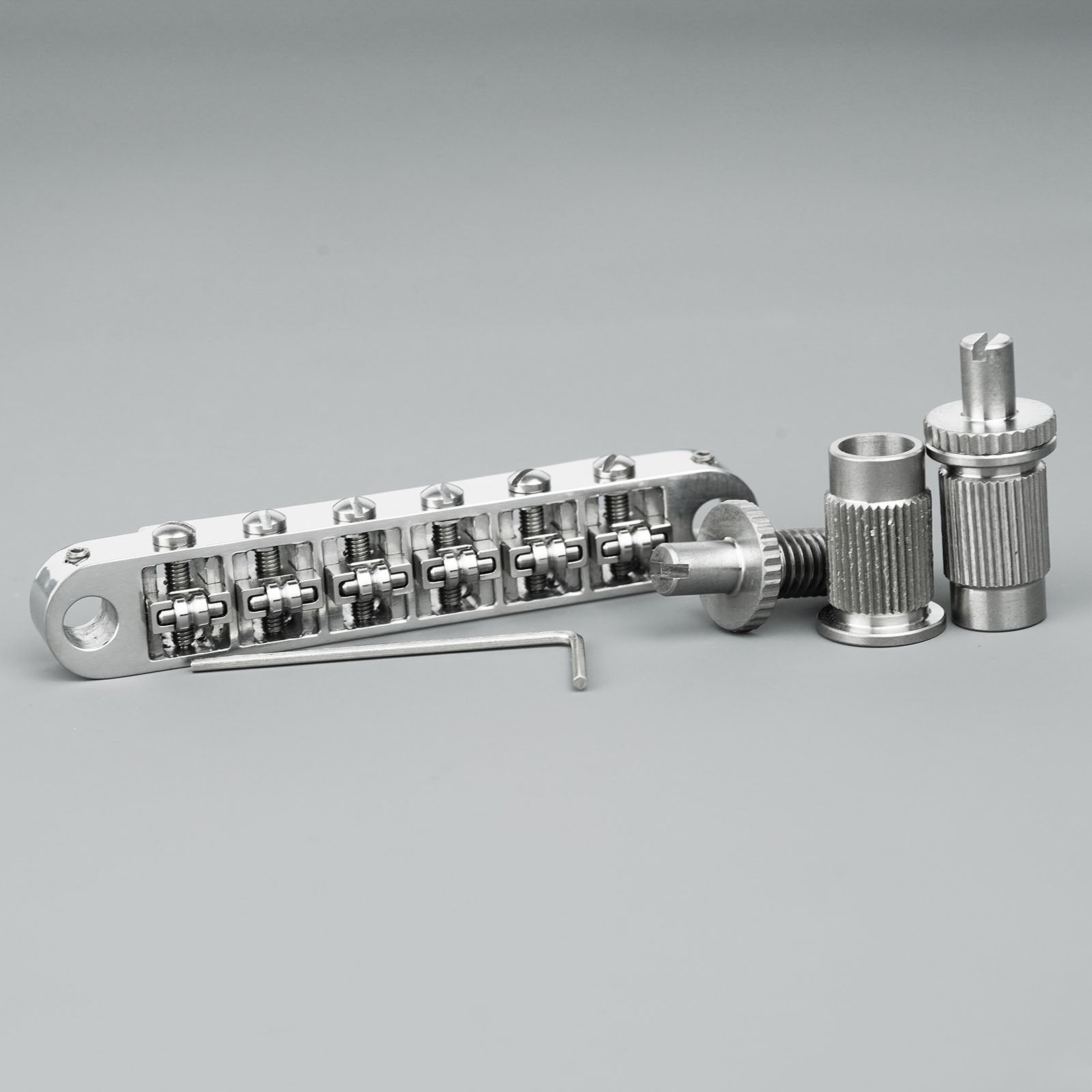 Titanium Tune-O-Matic Bridge & Tailpiece Set Guyker