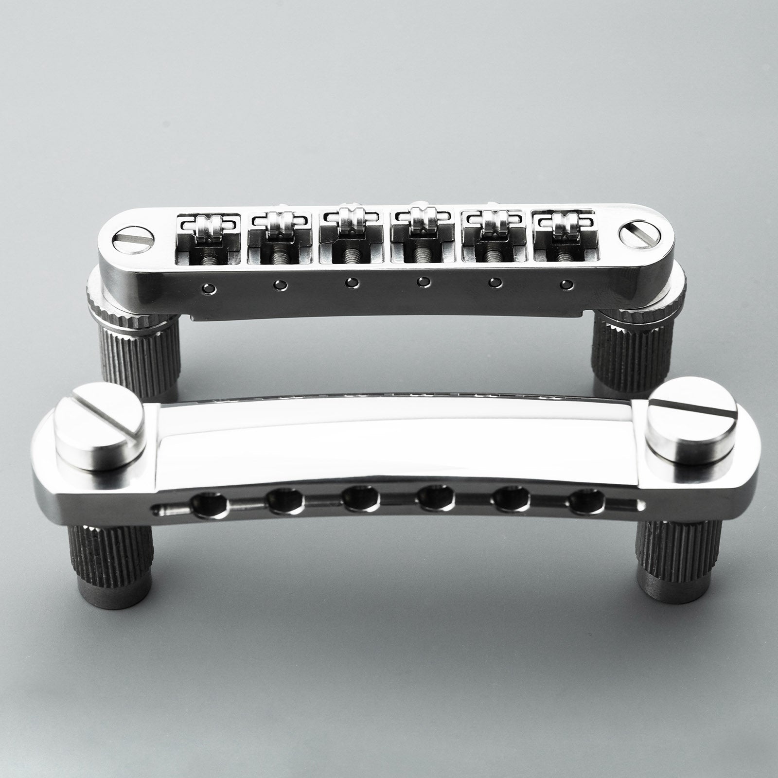 Titanium Tune-O-Matic Bridge & Tailpiece Set Guyker