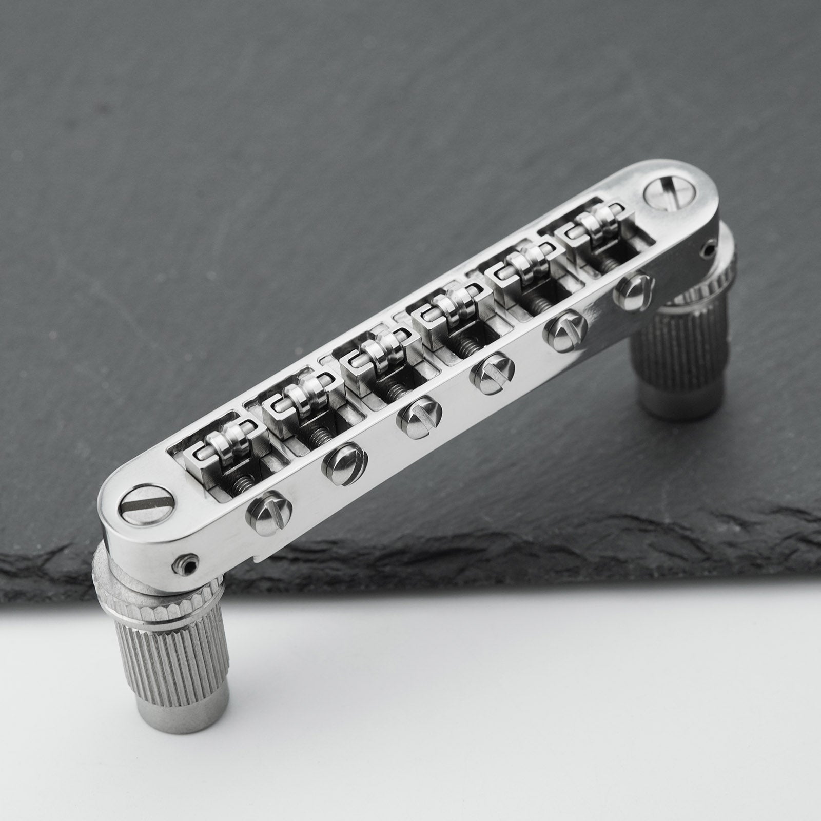 Titanium Tune-O-Matic Bridge & Tailpiece Set Guyker