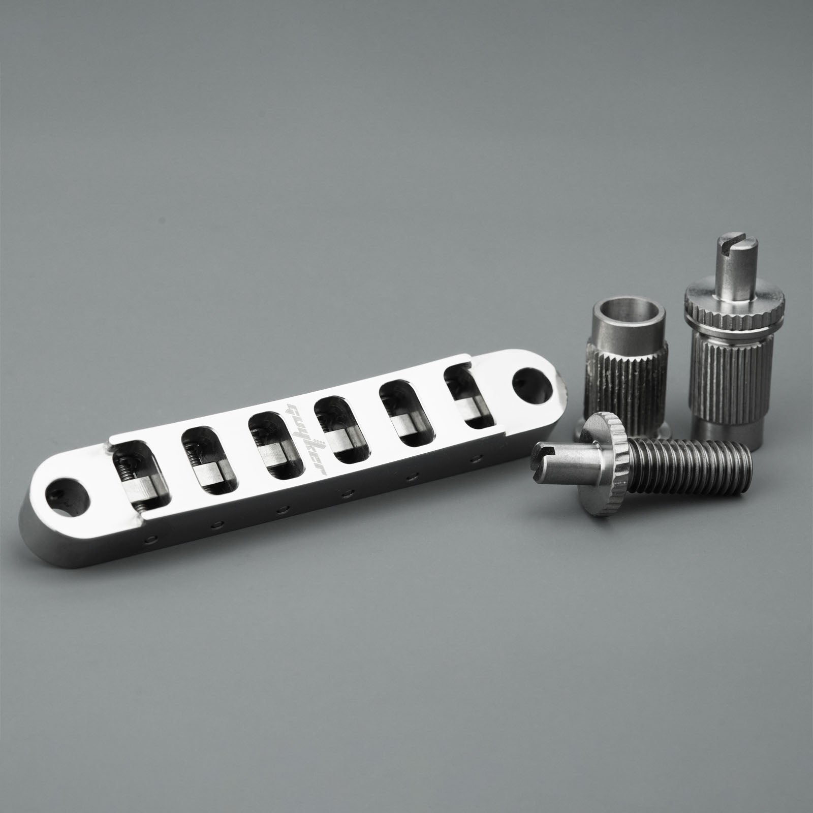 Titanium Tune-O-Matic Bridge & Tailpiece Set Guyker