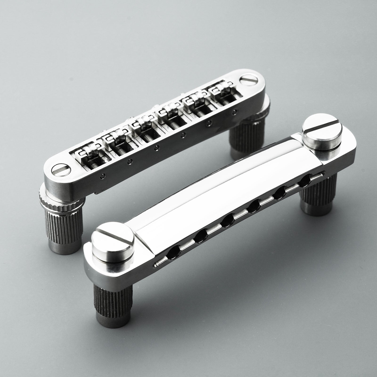 Titanium Tune-O-Matic Bridge & Tailpiece Set Guyker