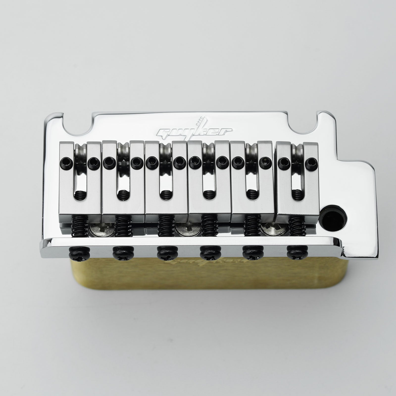 Tremolo Bridge Vintage Brass Saddles For ST 10.5mm String Space Guyker