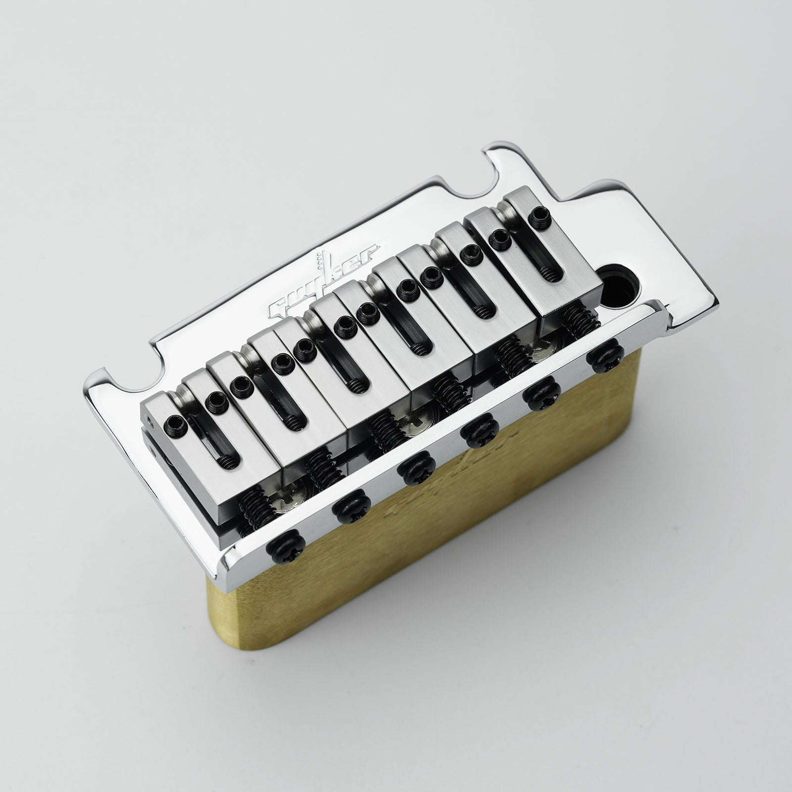 Tremolo Bridge Vintage Brass Saddles For ST 10.5mm String Space Guyker
