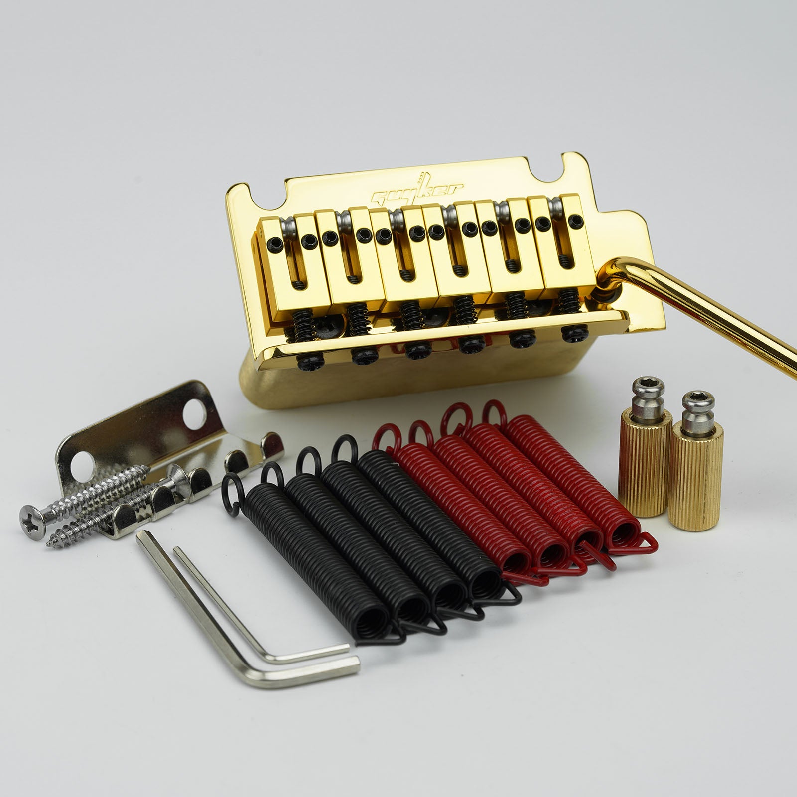 Tremolo Bridge Vintage Brass Saddles For ST 10.5mm String Space Guyker