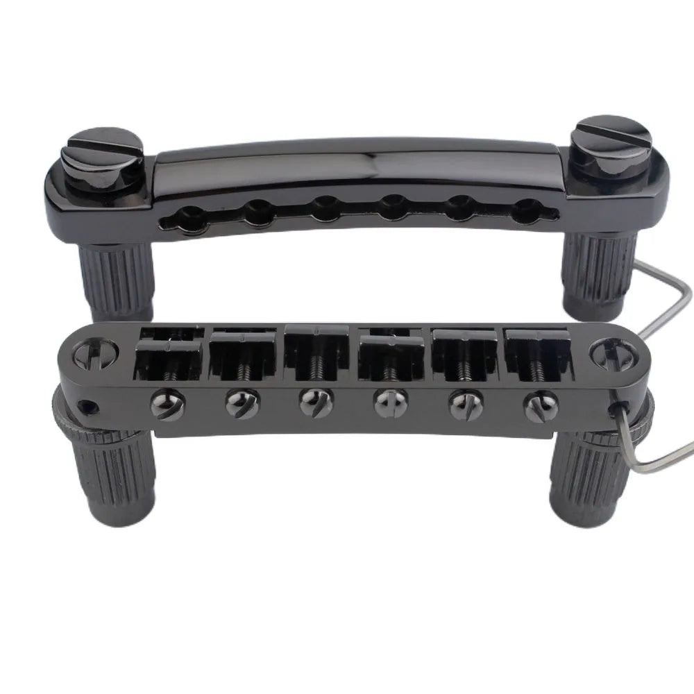 GM003+GS001 Tune-O-Matic LP SG Electric Guitar Bridge +Guitar Stop Bar Tailpiece with Anchors And Studs for LP SG Guitars