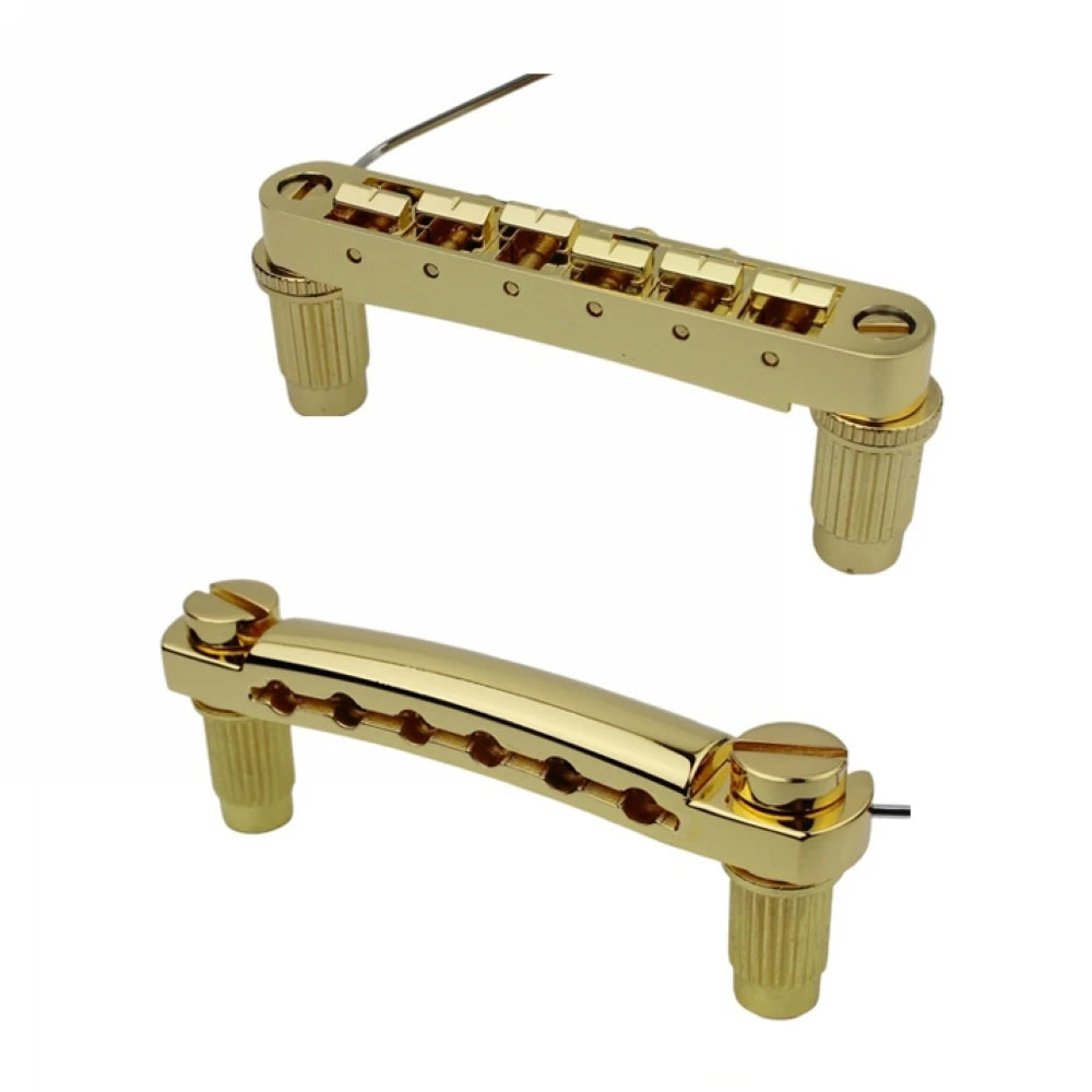 GM003+GS001 Tune-O-Matic LP SG Electric Guitar Bridge +Guitar Stop Bar Tailpiece with Anchors And Studs for LP SG Guitars