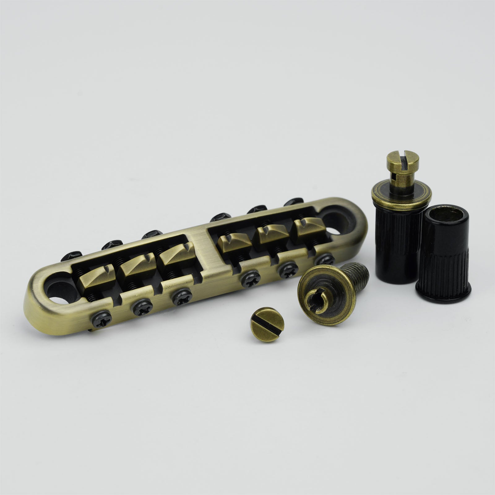 Tune-O-Matic Guitar Bridge 6 String 14 Inch Radius M8 Screws Guyker