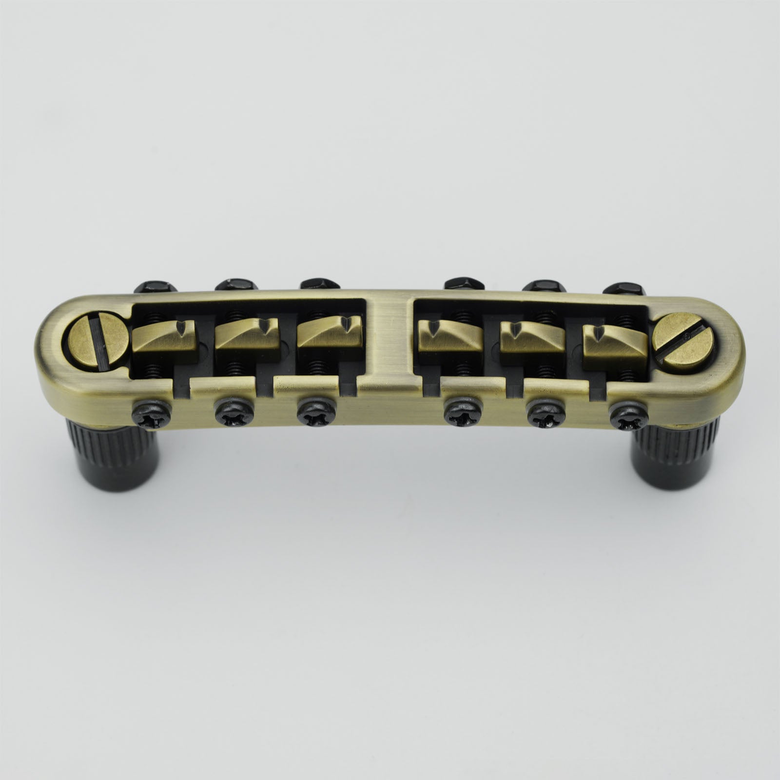 Tune-O-Matic Guitar Bridge 6 String 14 Inch Radius M8 Screws Guyker