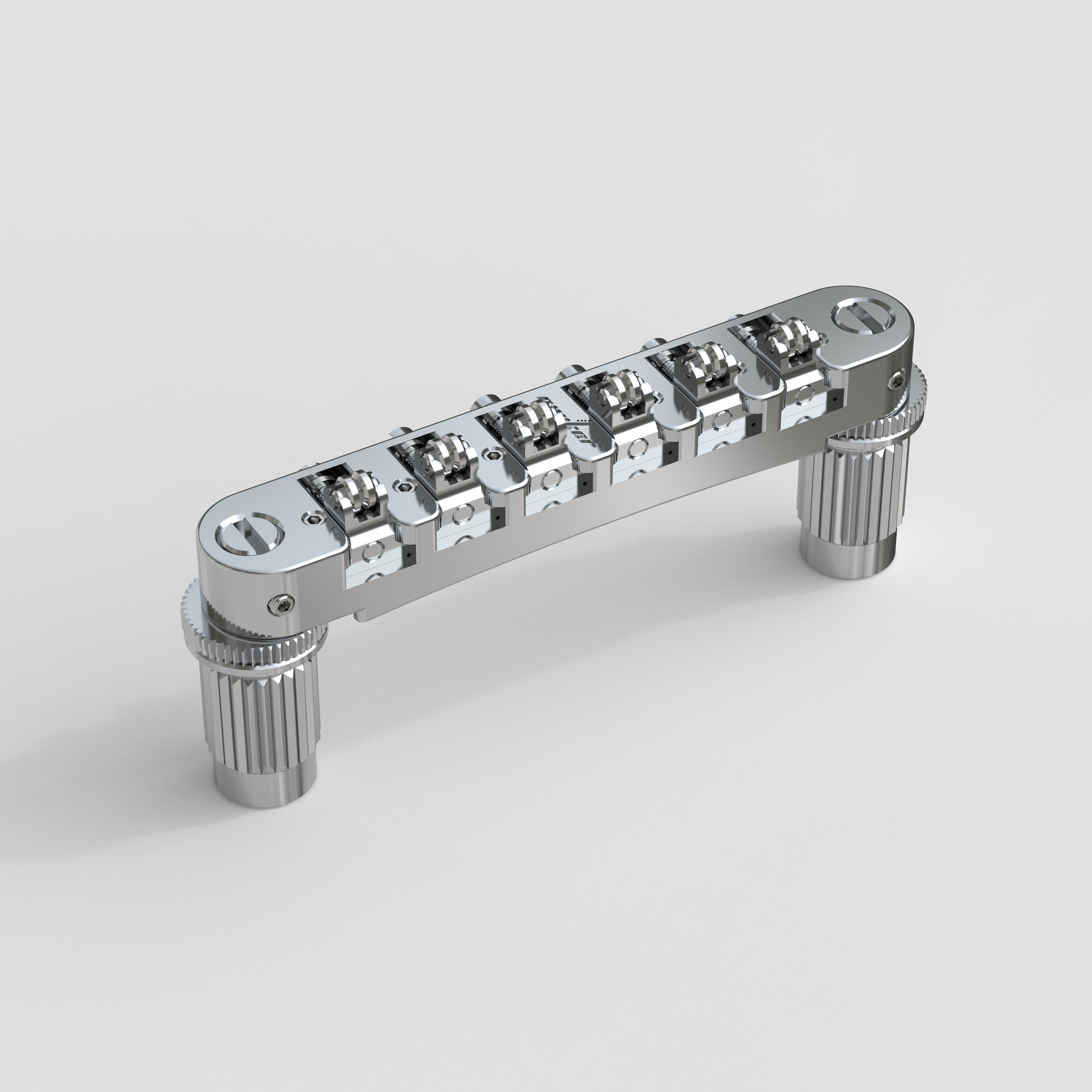 Tune-o-Matic Adjustable Roller Locking Bridge Zinc and Steel with M8 Screws Guyker