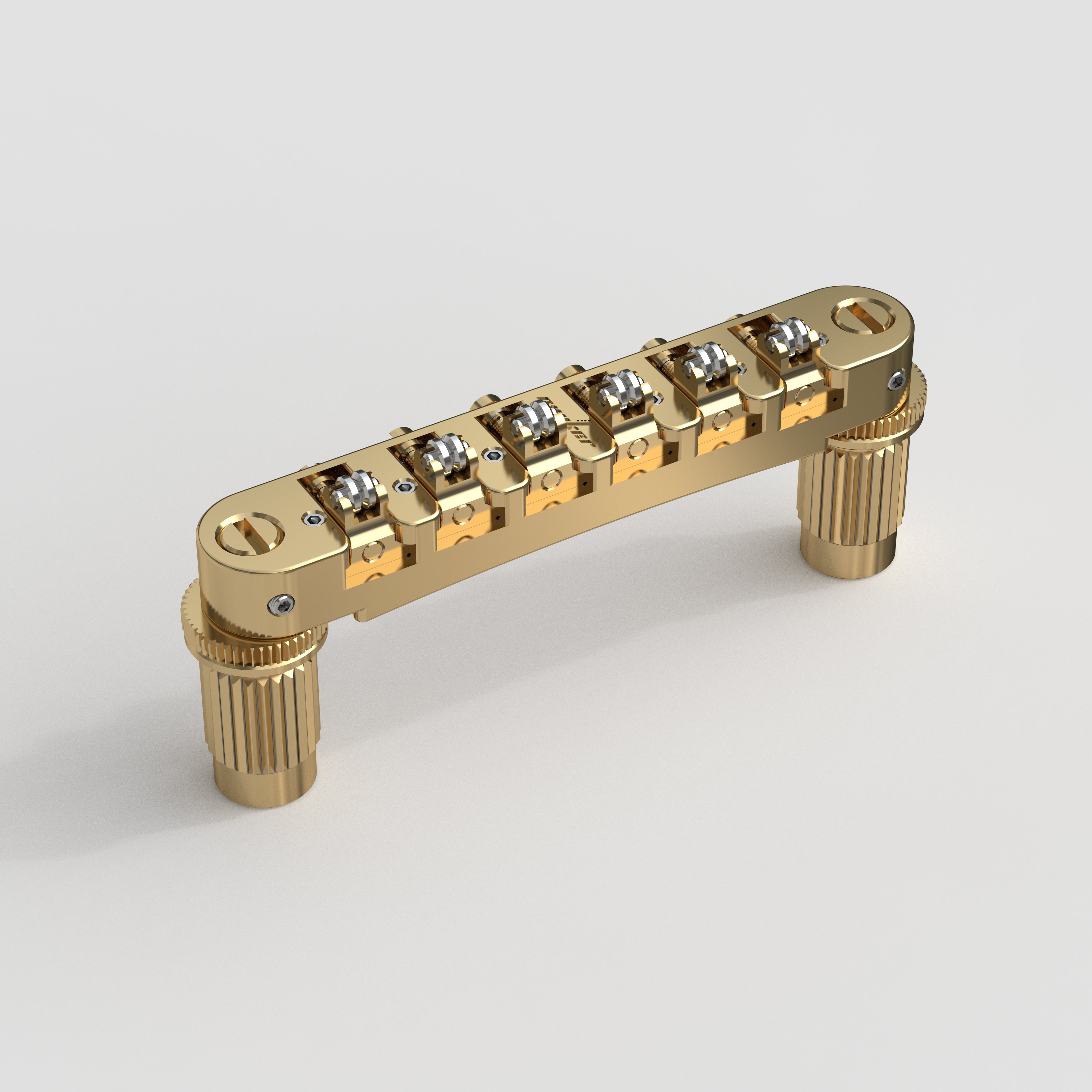Tune-o-Matic Adjustable Roller Locking Bridge Zinc and Steel with M8 Screws Guyker