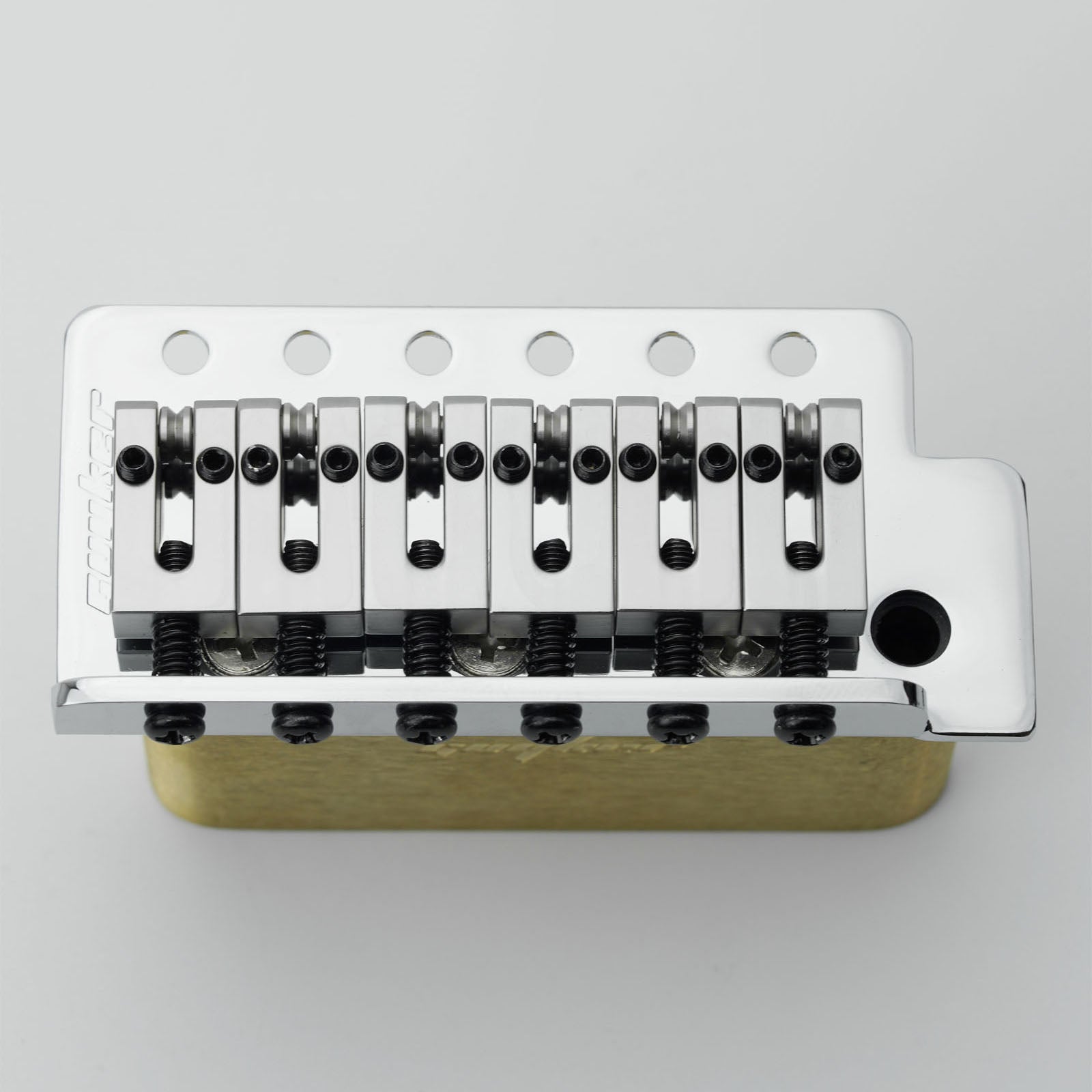 Vintage Style Tremolo Bridge with Bent Steel Saddles for ST Guitar 10.5mm Spacing Guyker