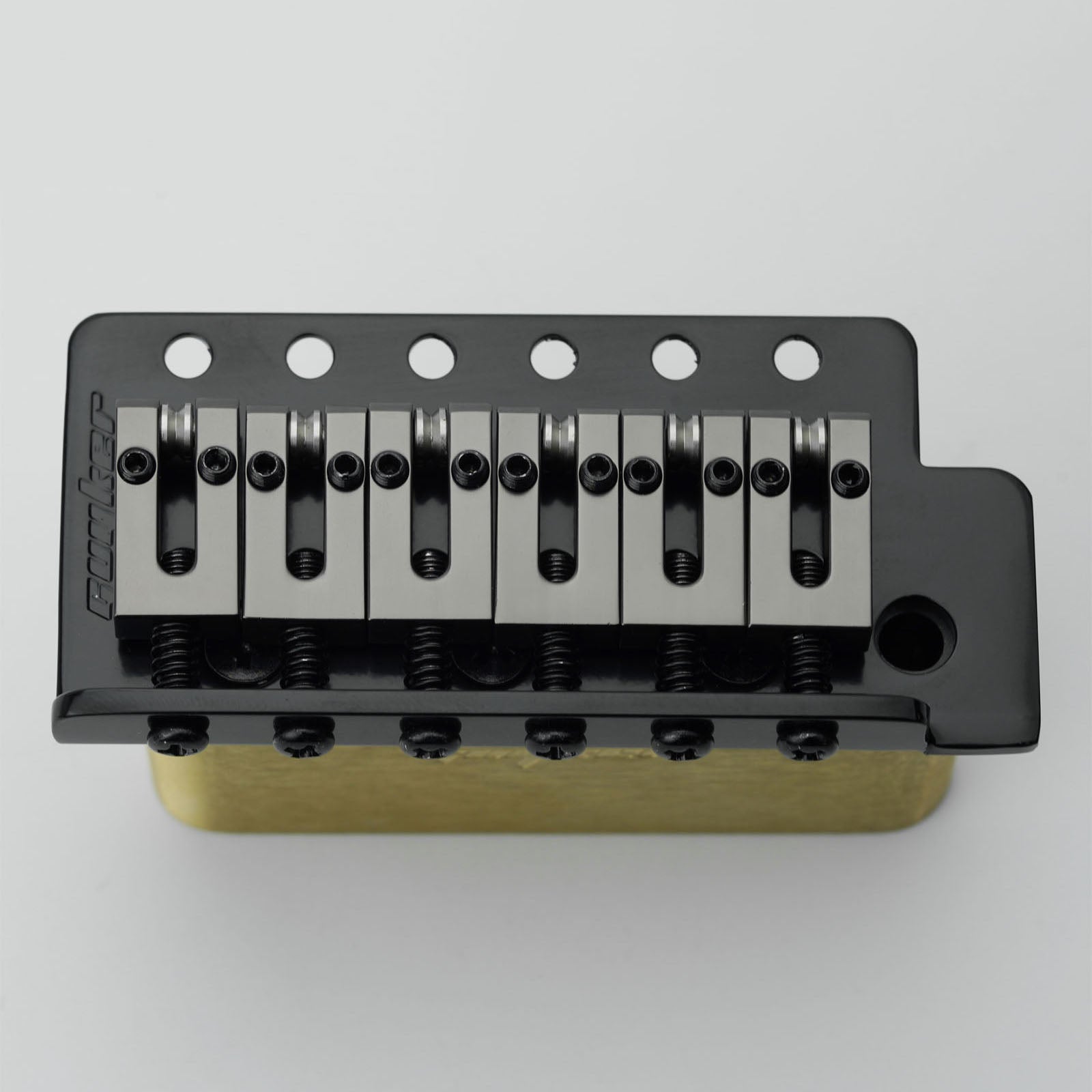 Vintage Style Tremolo Bridge with Bent Steel Saddles for ST Guitar 10.5mm Spacing Guyker