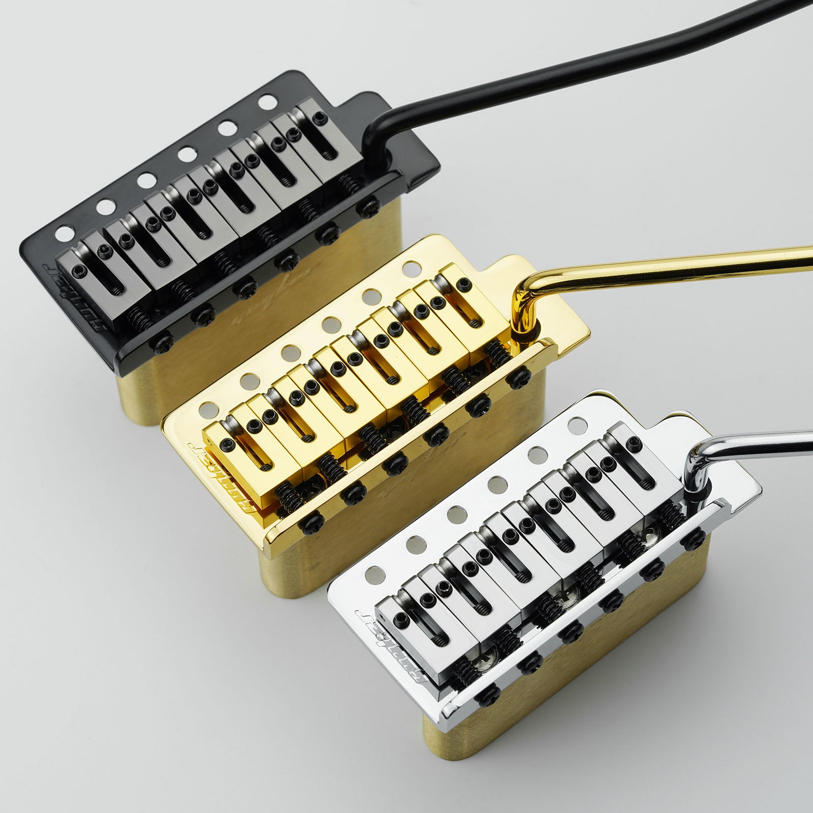Vintage Style Tremolo Bridge with Bent Steel Saddles for ST Guitar 10.5mm Spacing Guyker