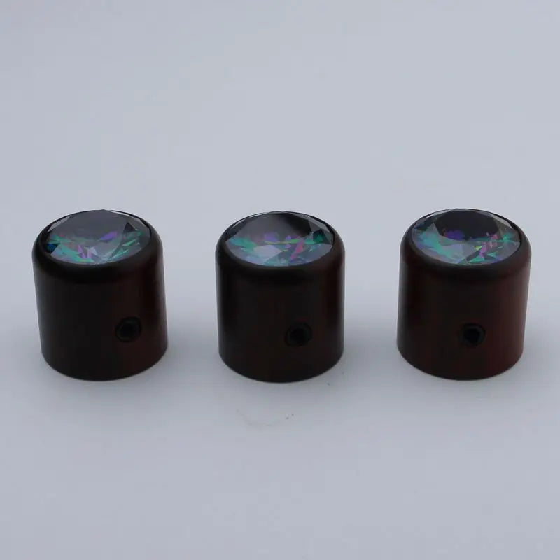 Wood Potentiometer Control Knob Set with Inlay Dia. 6mm for Guitar & Bass | Guyker
